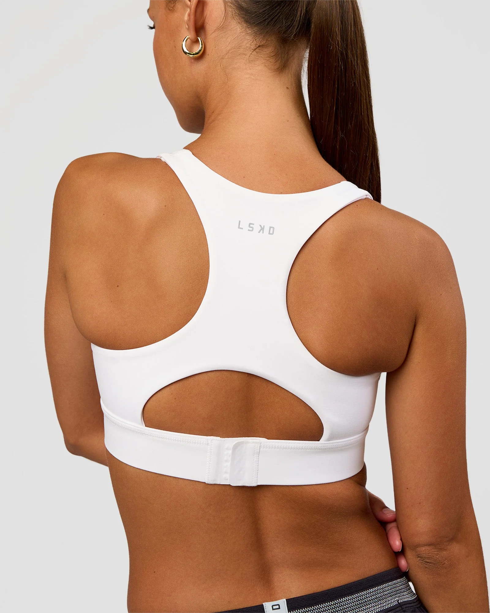 Race Day Sports Bra - White - Image 2