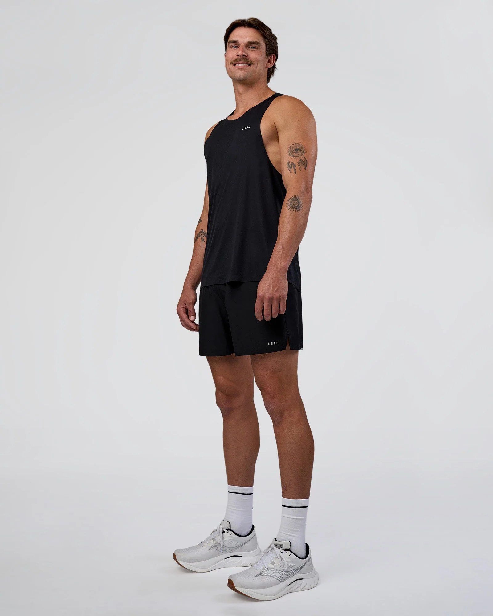 Race Day Tank - Black-White - Image 2