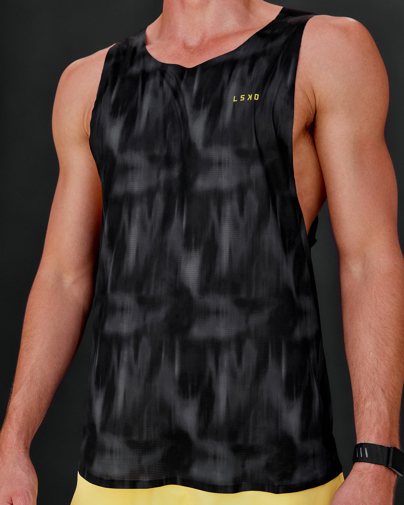 Race Day Tank - Lunar Glow-Yellow Fizz