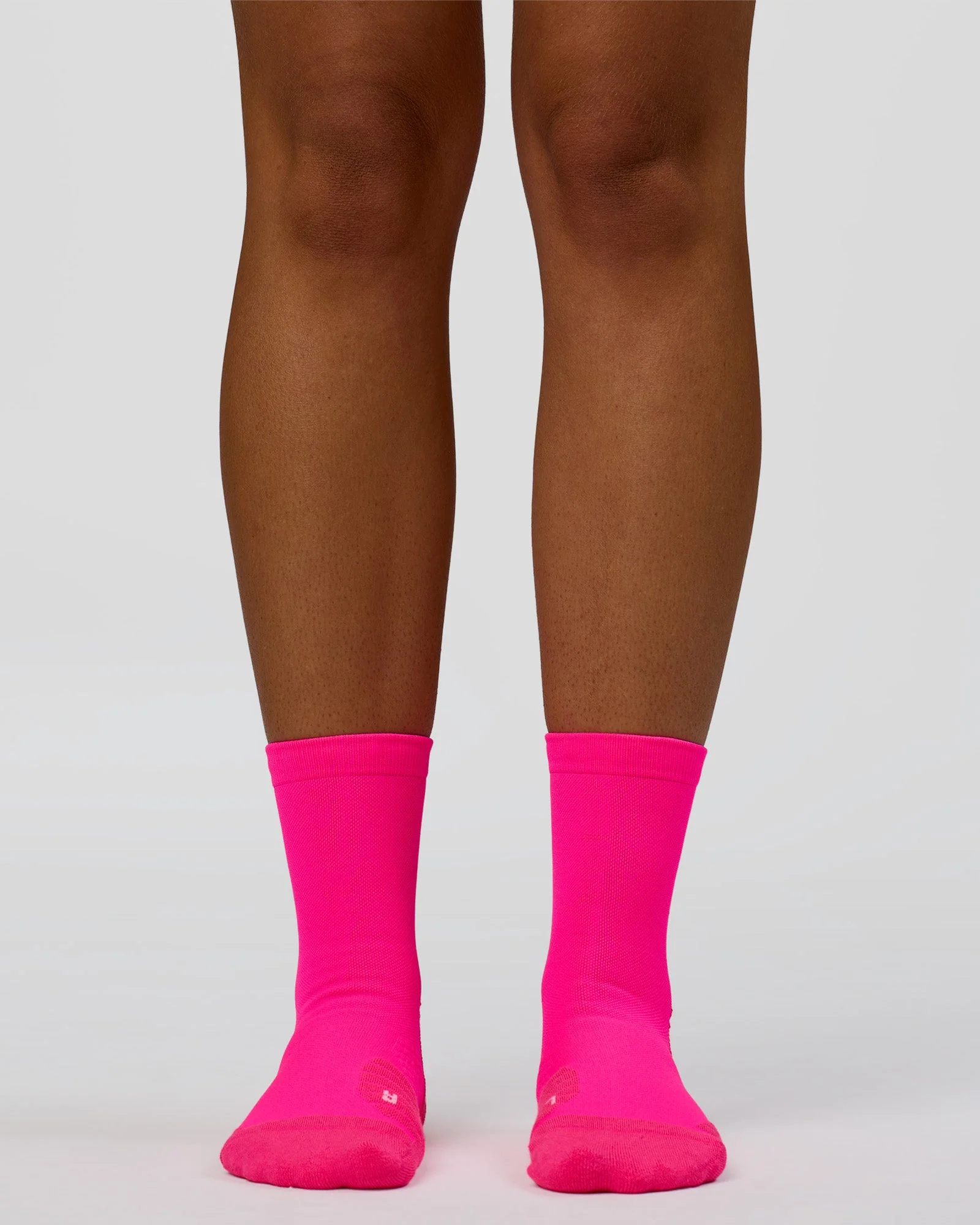 Race Performance Quarter Socks - Neon Pink-Reflective - Image 4