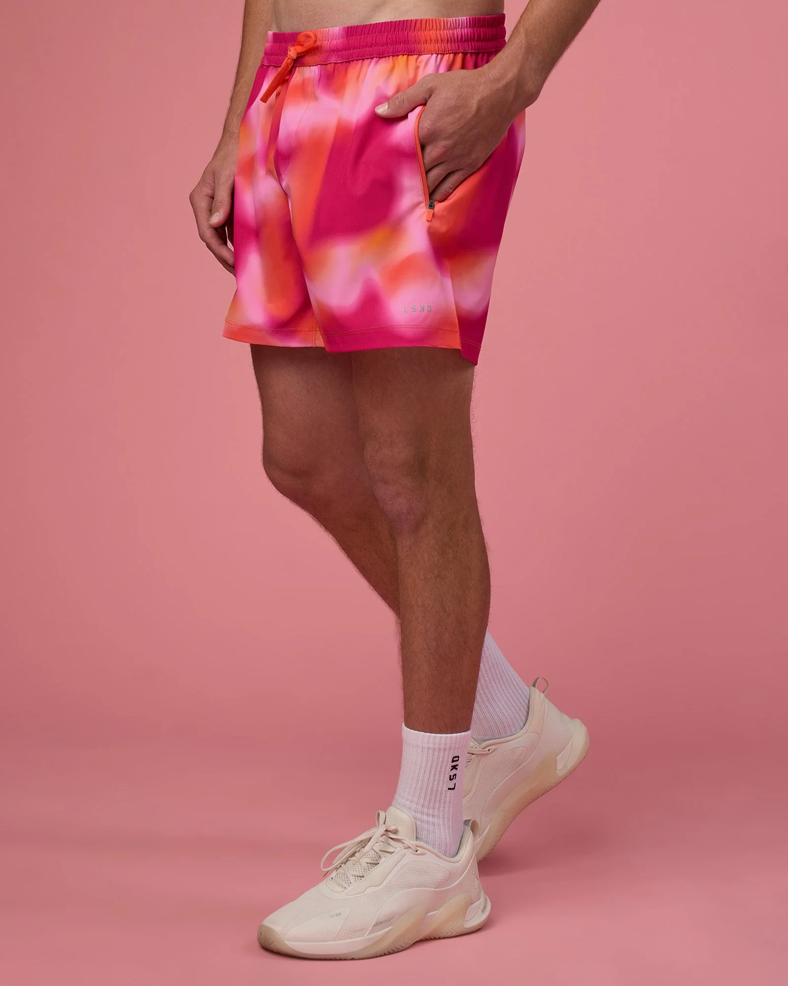 Rep 5" Performance Short - Pink Glow Print