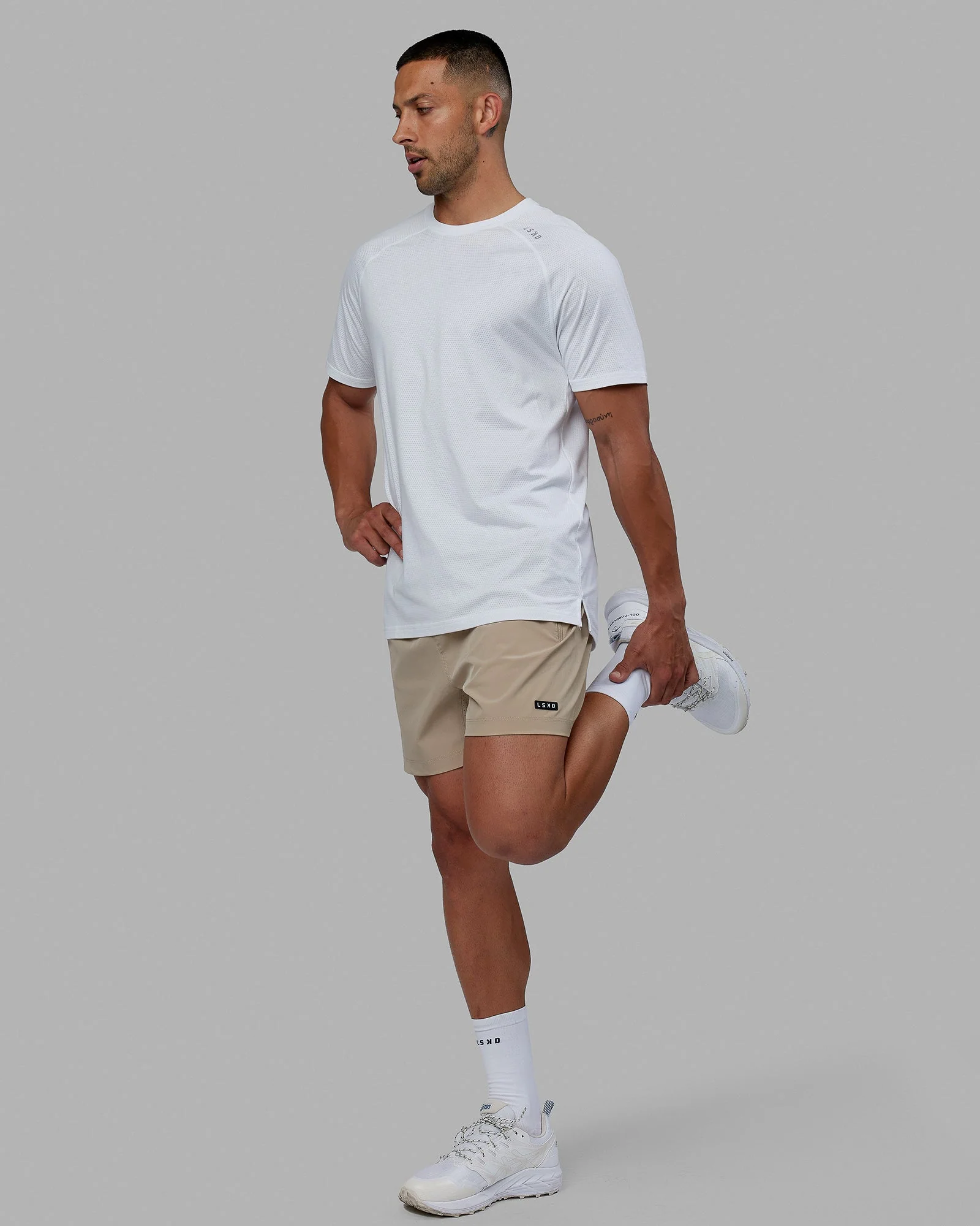 Rep 5" Performance Short - Taupe - Image 2