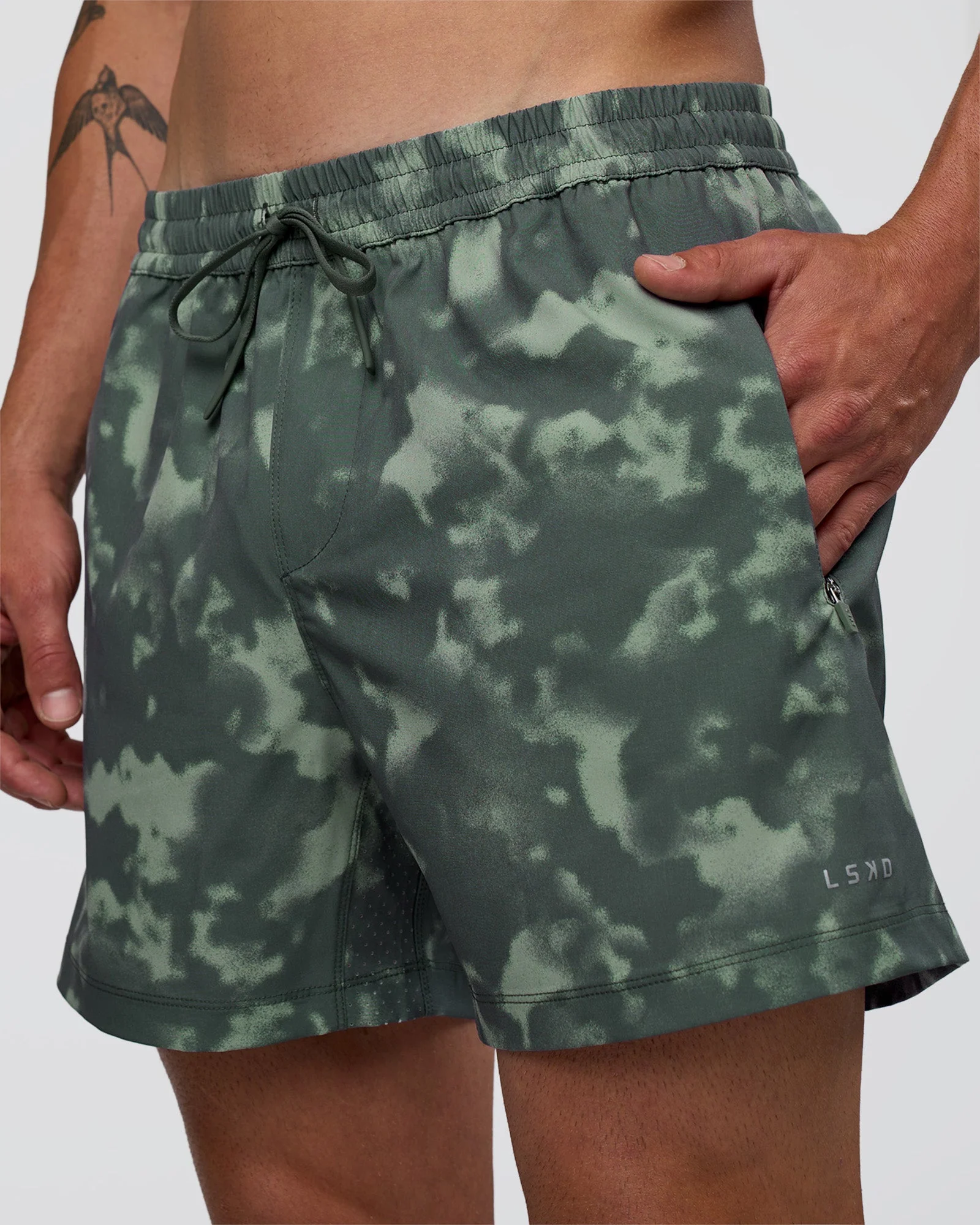 Rep 5" Performance Short - Washed Camo Carbon - Image 2