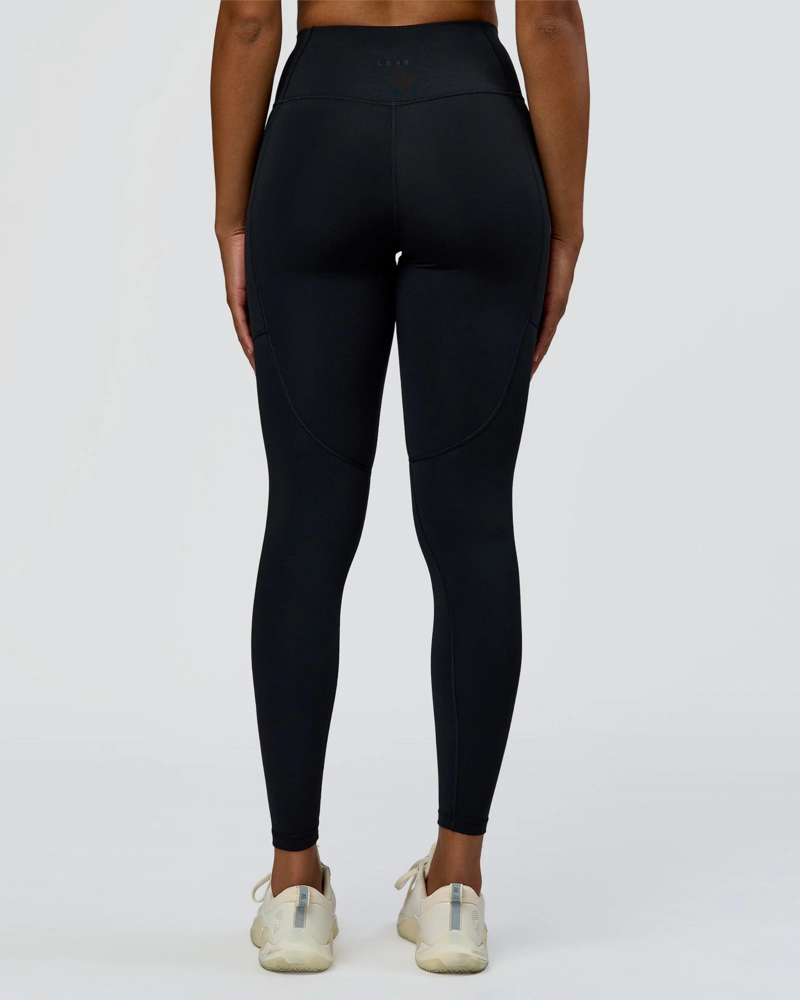 Rep Street Script Ultra High-Rise Full Length Legging Pockets - Black-White - Image 5