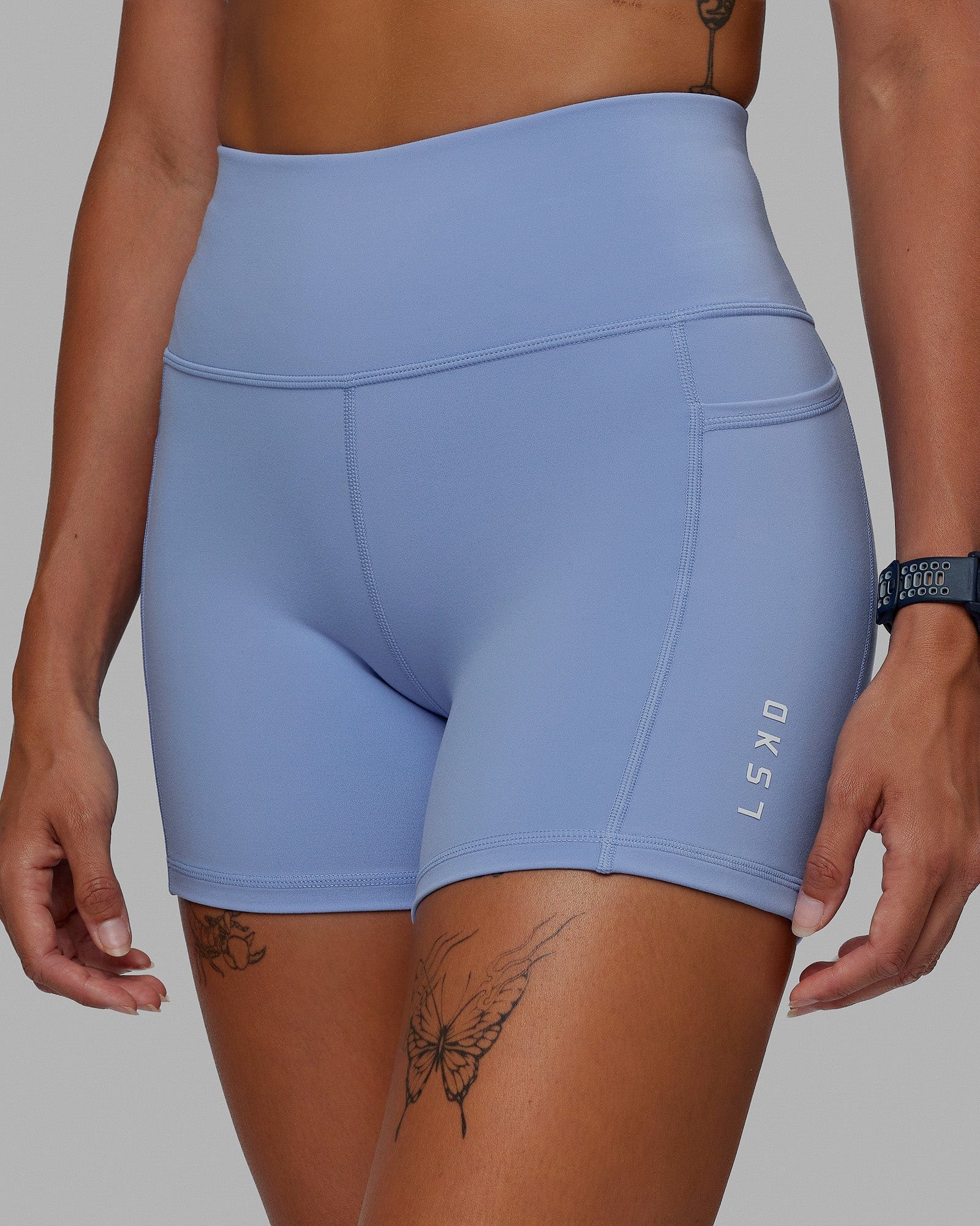 Rep Ultra High-Rise 4" Short Pockets - Arctic Blue-White - Image 10