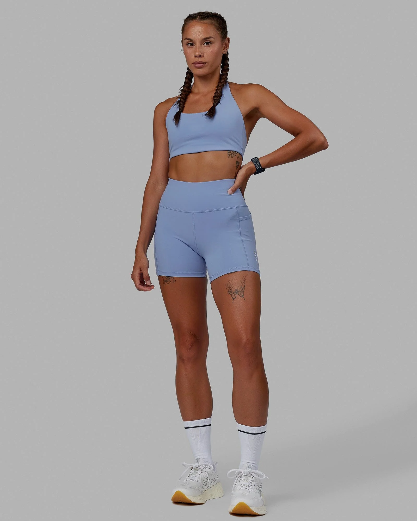 Rep Ultra High-Rise 4" Short Pockets - Arctic Blue-White - Image 6