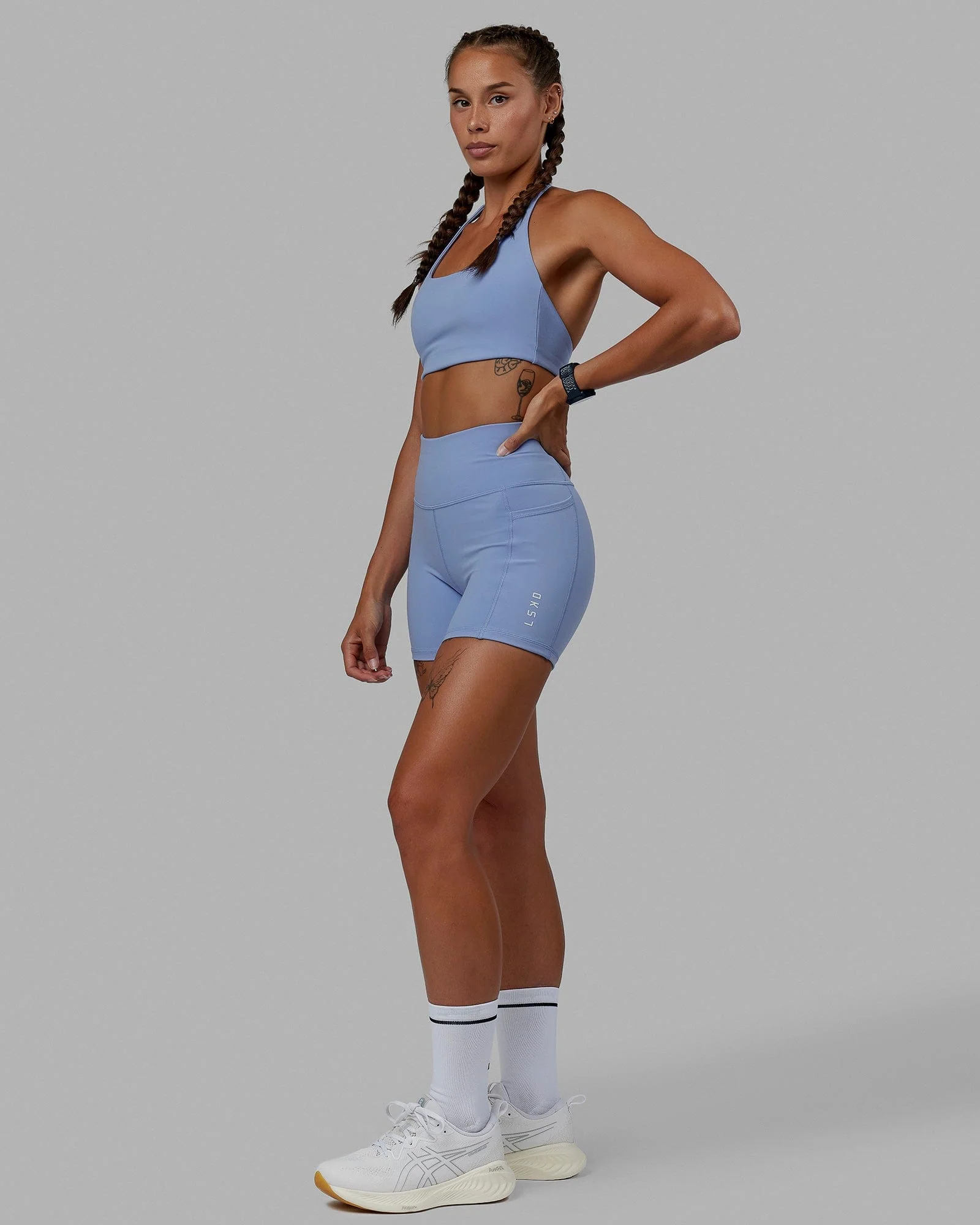 Rep Ultra High-Rise 4" Short Pockets - Arctic Blue-White - Image 9