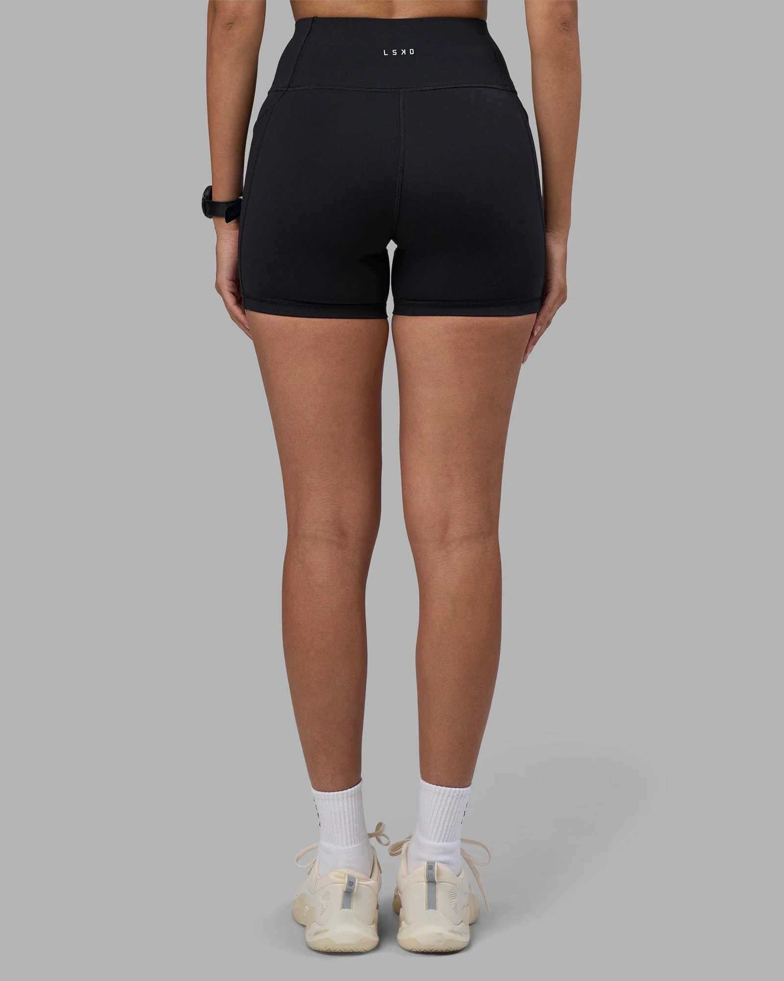 Rep Ultra High-Rise 4" Short Pockets - Black-Power Cobalt - Image 4