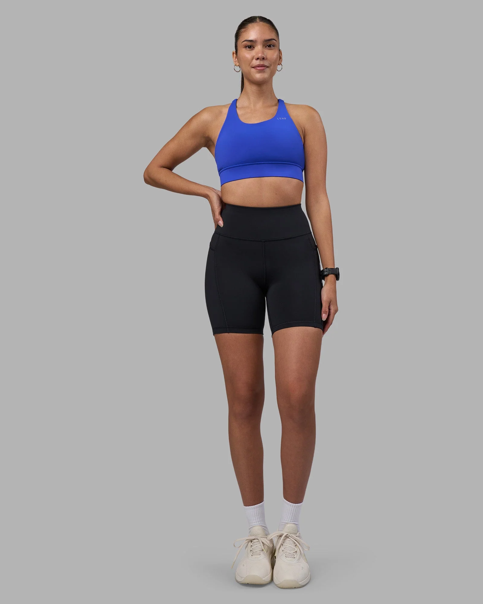 Rep Ultra High-Rise 6" Short Pockets - Black-Power Cobalt - Image 5
