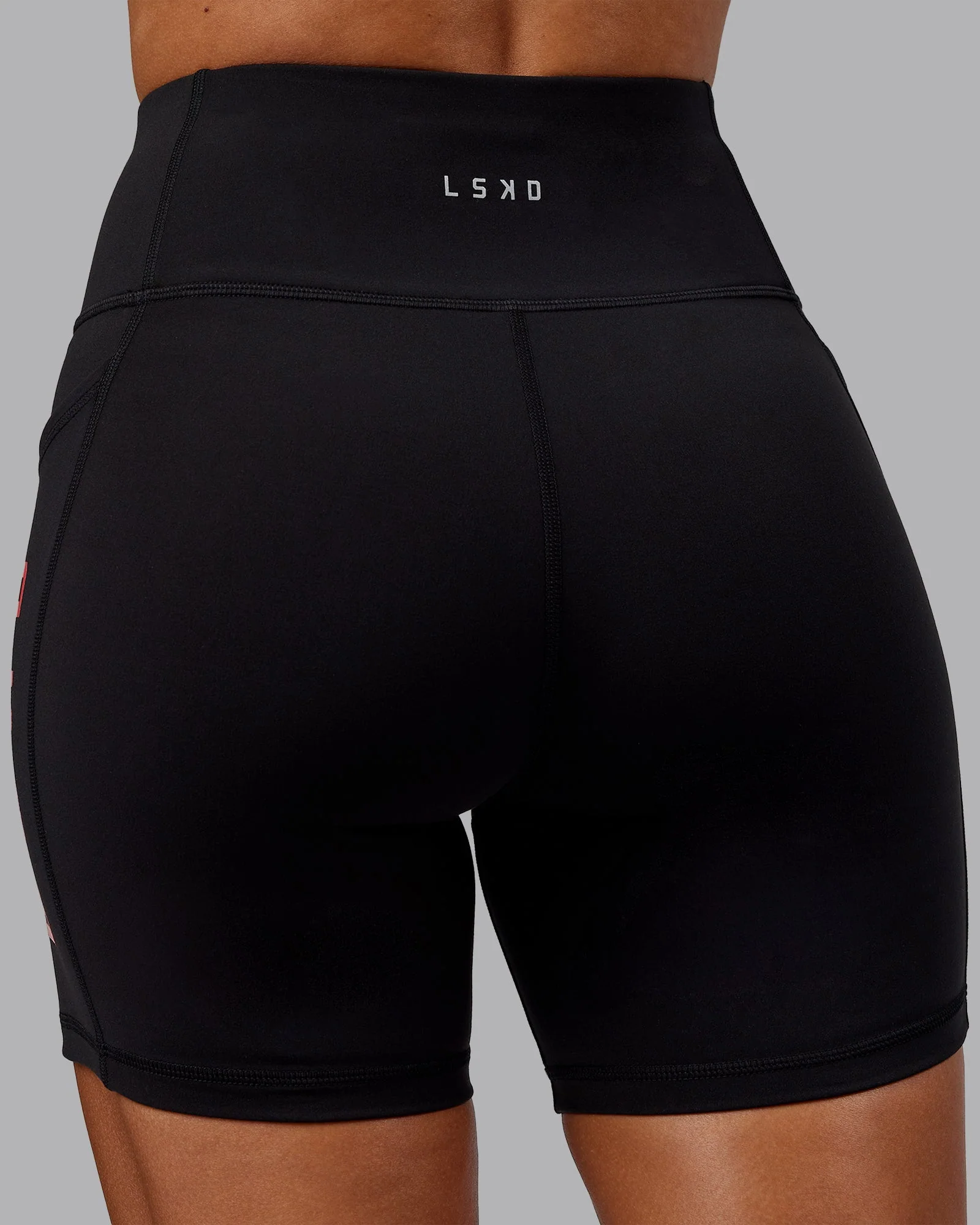 Rep Ultra High-Rise 6" Short Pockets - Black-Scarlet - Image 6