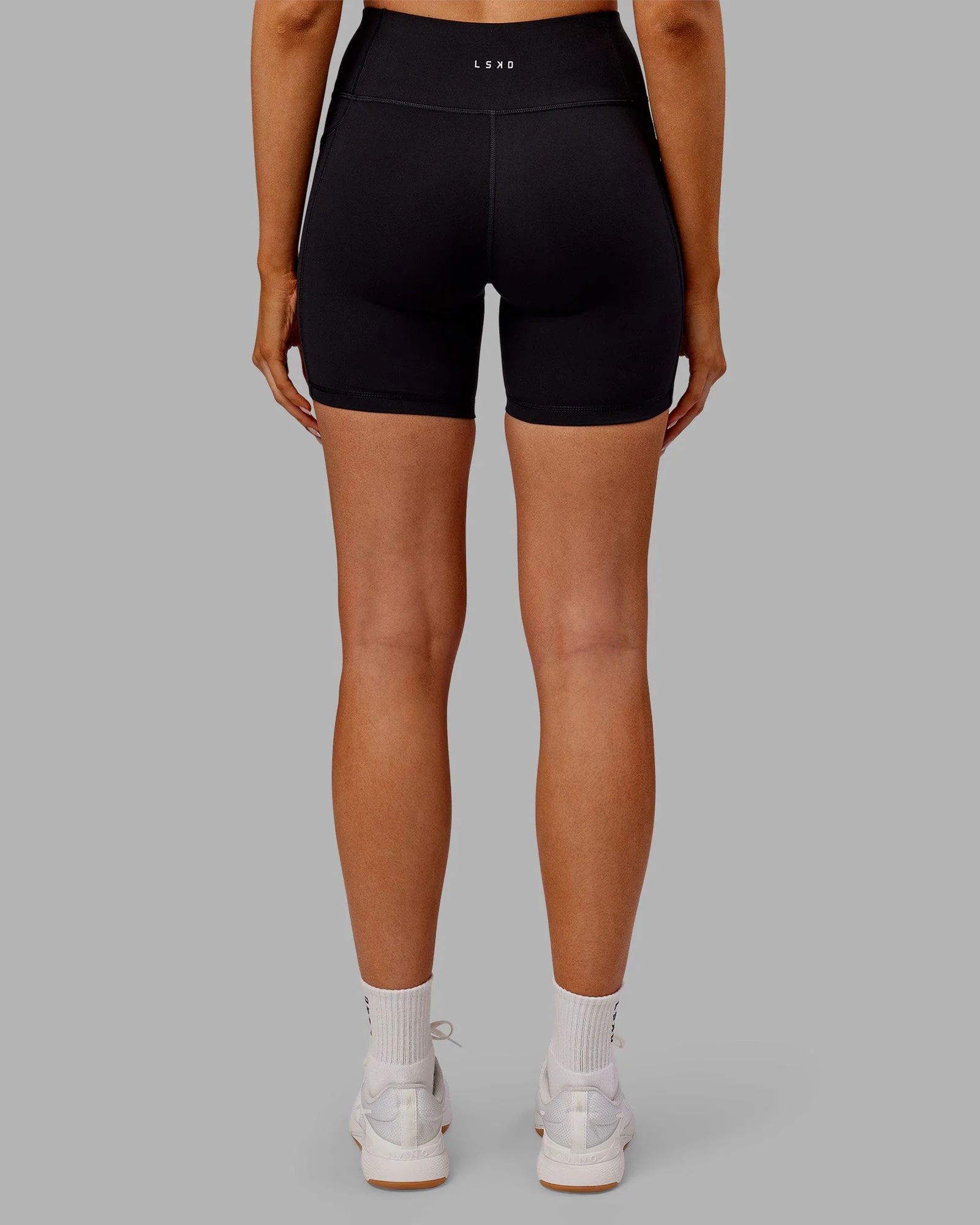 Rep Ultra High-Rise 6" Short Pockets - Black-Ultra Orange - Image 4