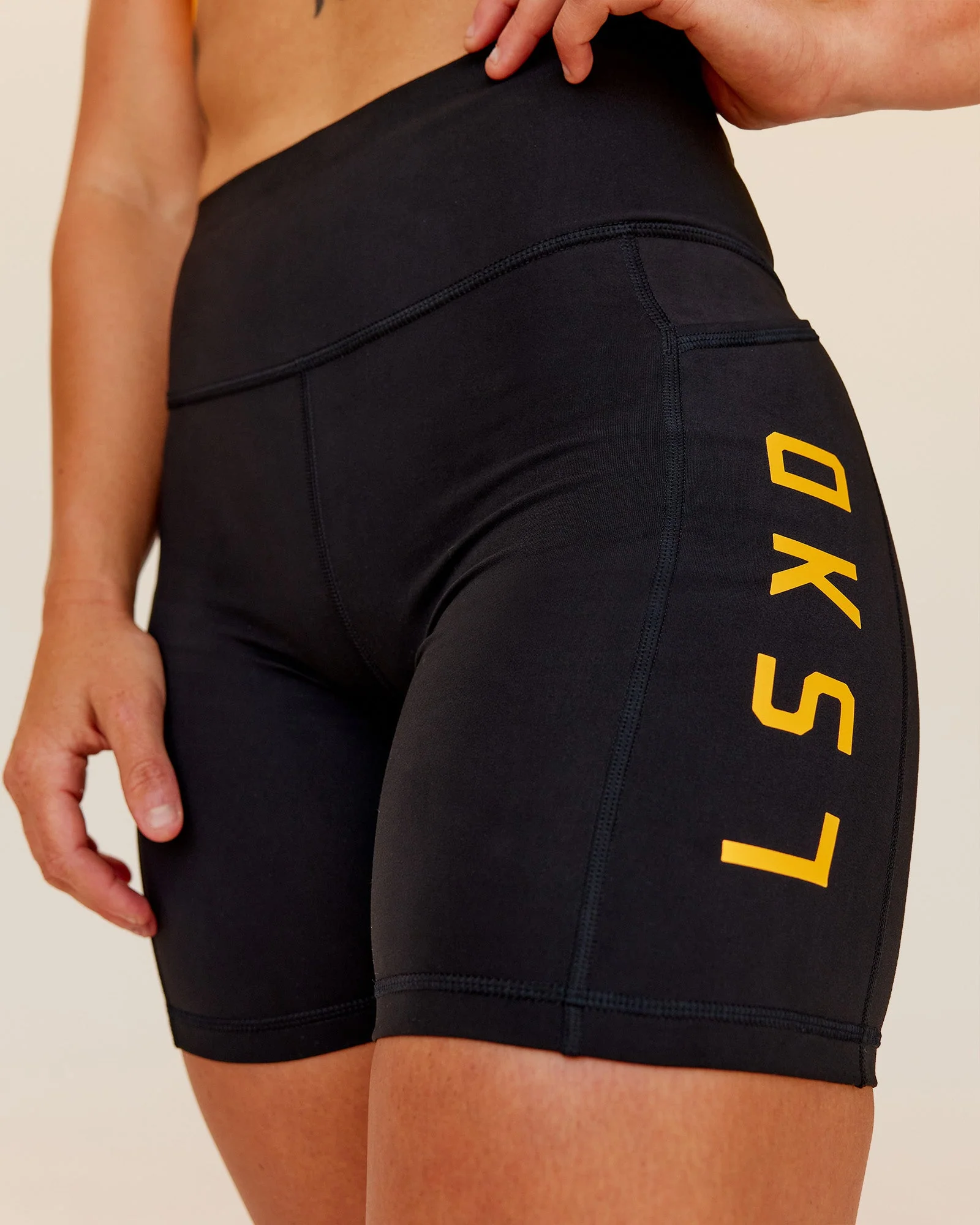 Rep Ultra High-Rise 6" Short Pockets - Black-Zinnia - Image 7