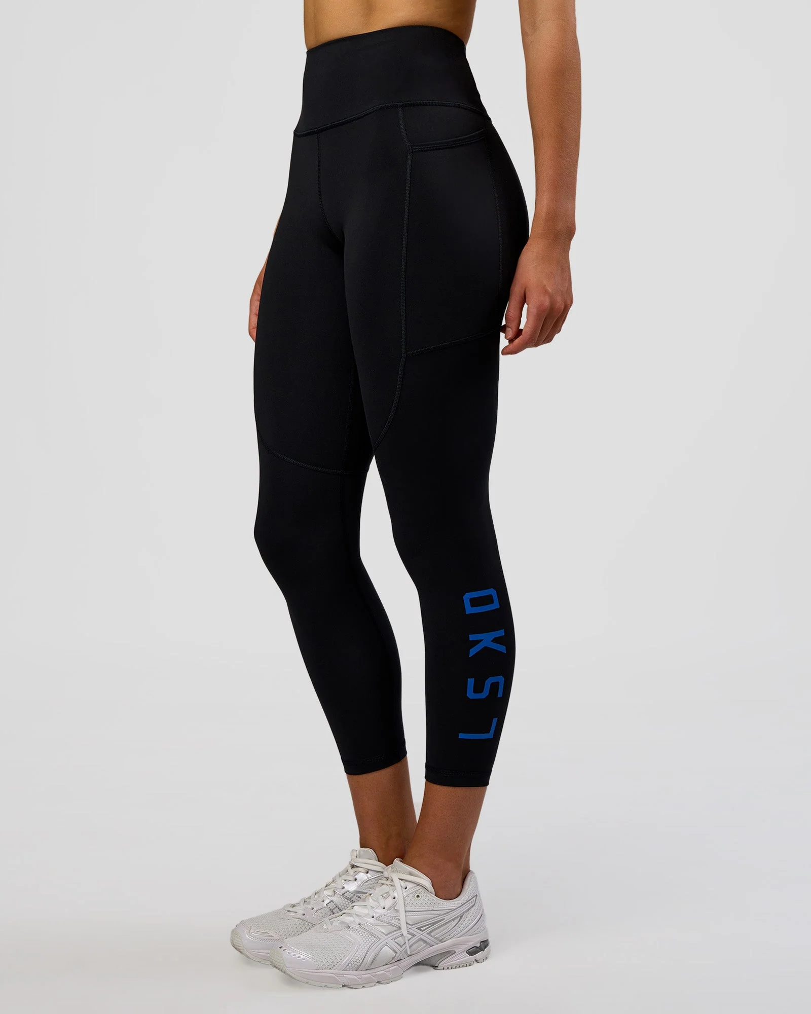 Rep Ultra High-Rise 7/8 Legging Pockets - Black-Electric Indigo