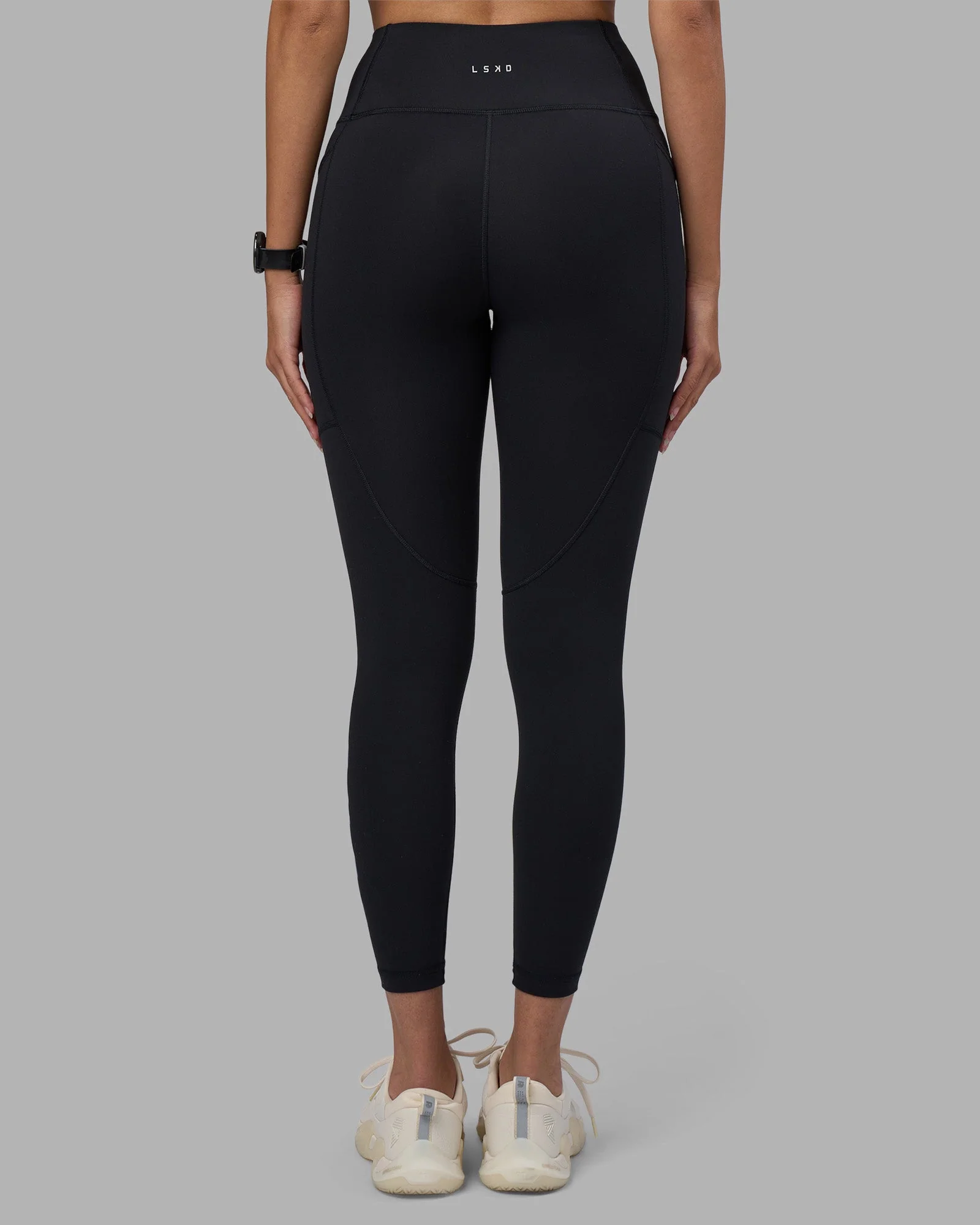 Rep Ultra High-Rise 7/8 Legging Pockets - Black-Power Cobalt - Image 4