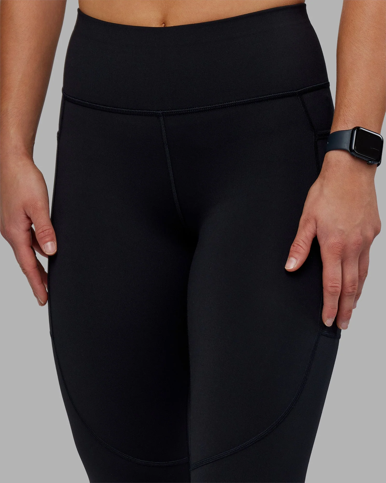 Rep Ultra High-Rise 7/8 Legging Pockets - Black-Scarlet - Image 6