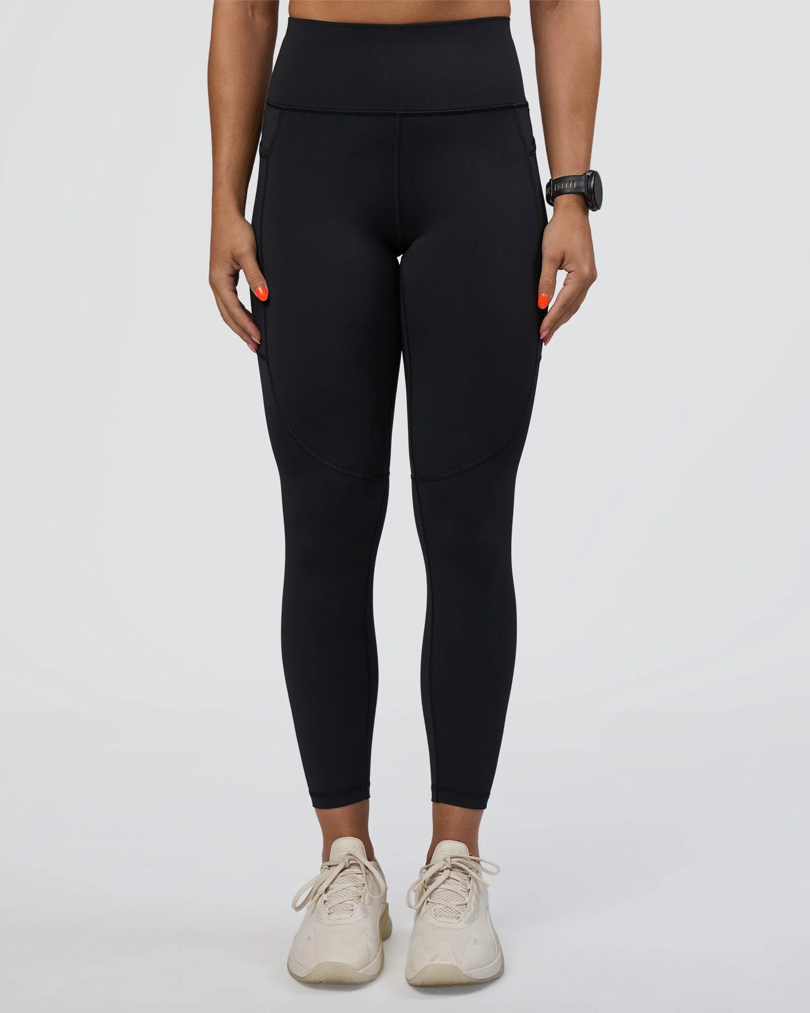 Rep Ultra High-Rise 7/8 Legging Pockets - Black-Ultra Fuchsia - Image 7