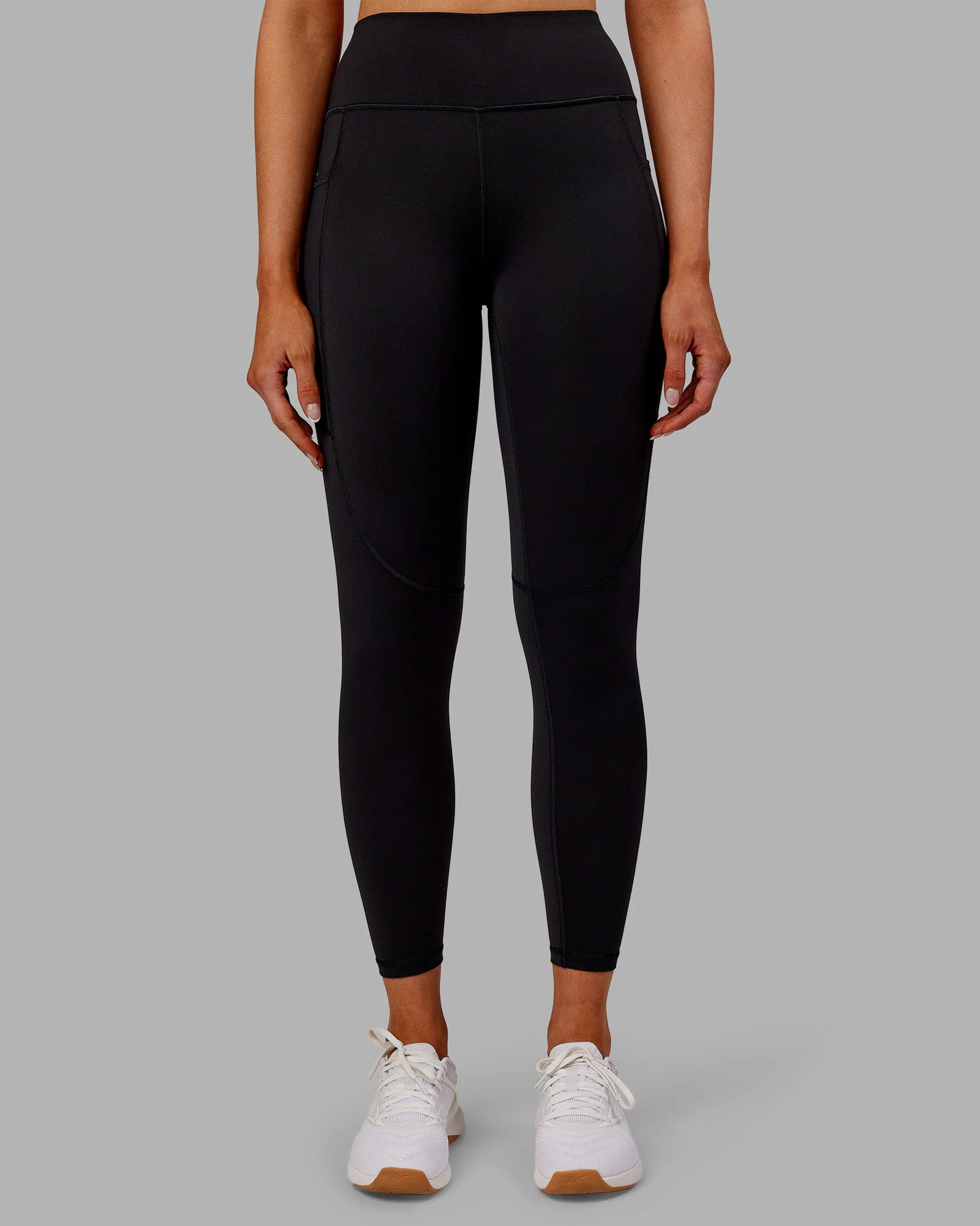 Rep Ultra High-Rise 7/8 Legging Pockets - Black-Ultra Orange - Image 7