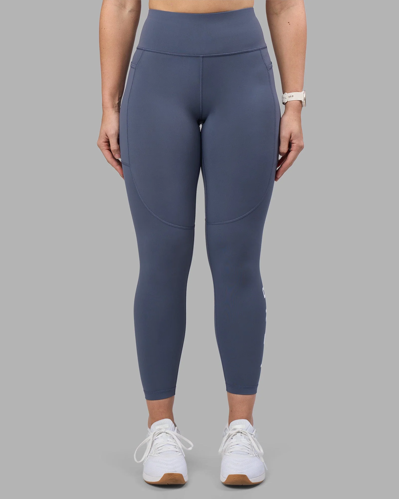 Rep Ultra High-Rise 7/8 Legging Pockets - Night Shadow-White - Image 6
