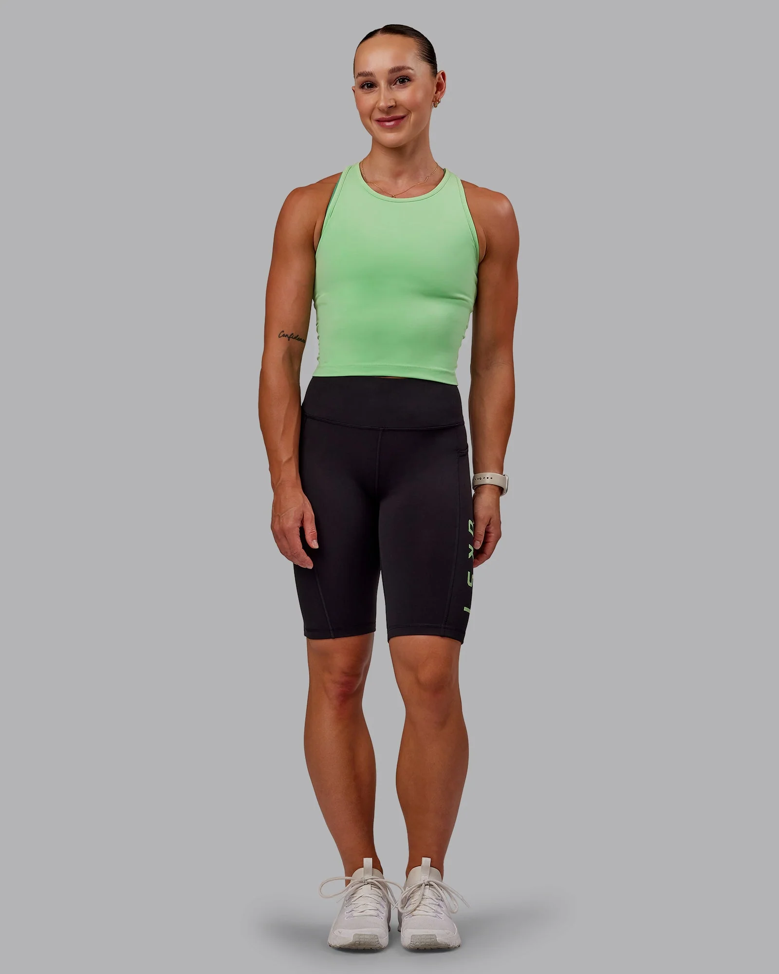 Rep Ultra High-Rise 9" Short Pockets - Black-Surreal Green - Image 5