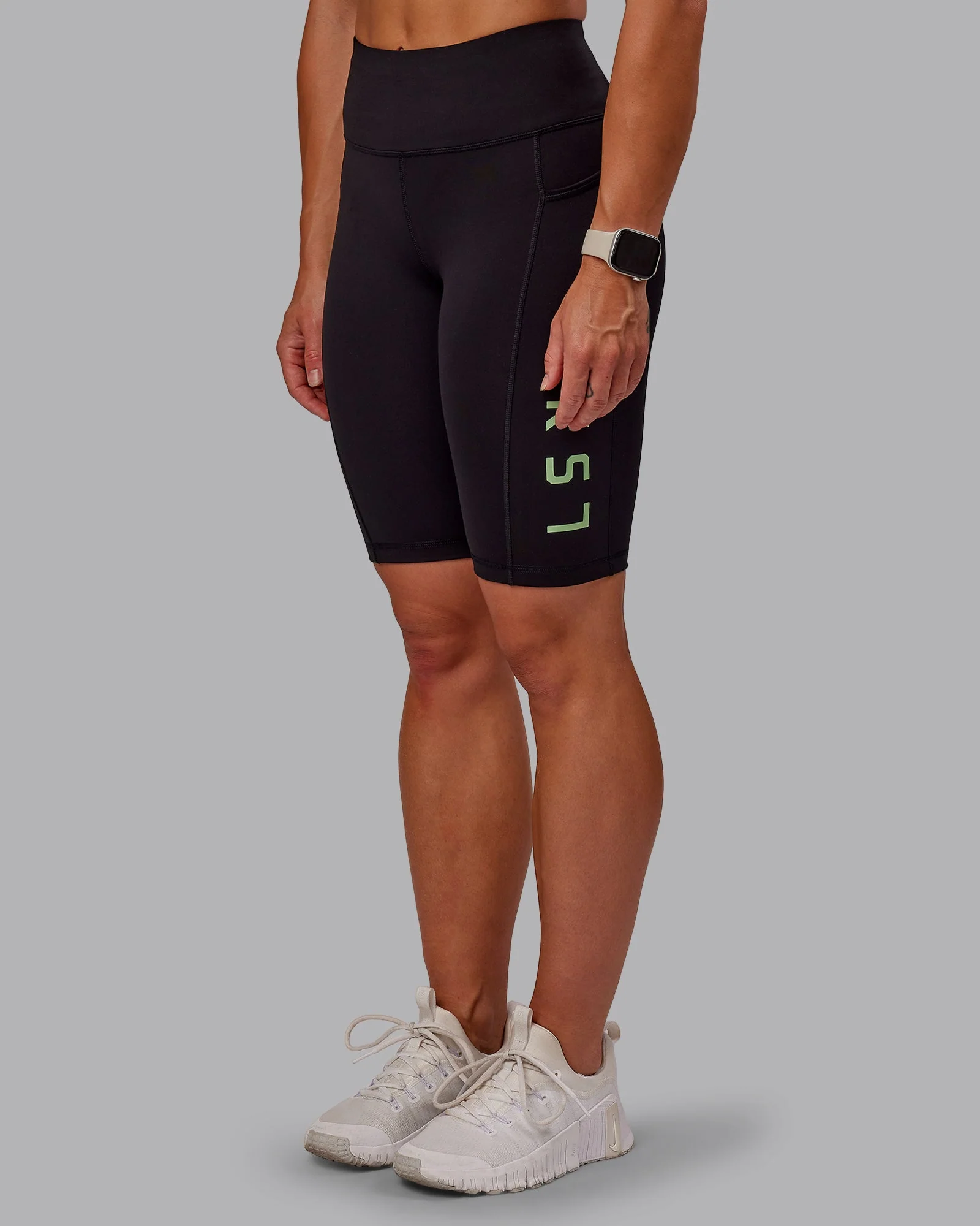 Rep Ultra High-Rise 9" Short Pockets - Black-Surreal Green - Image 7