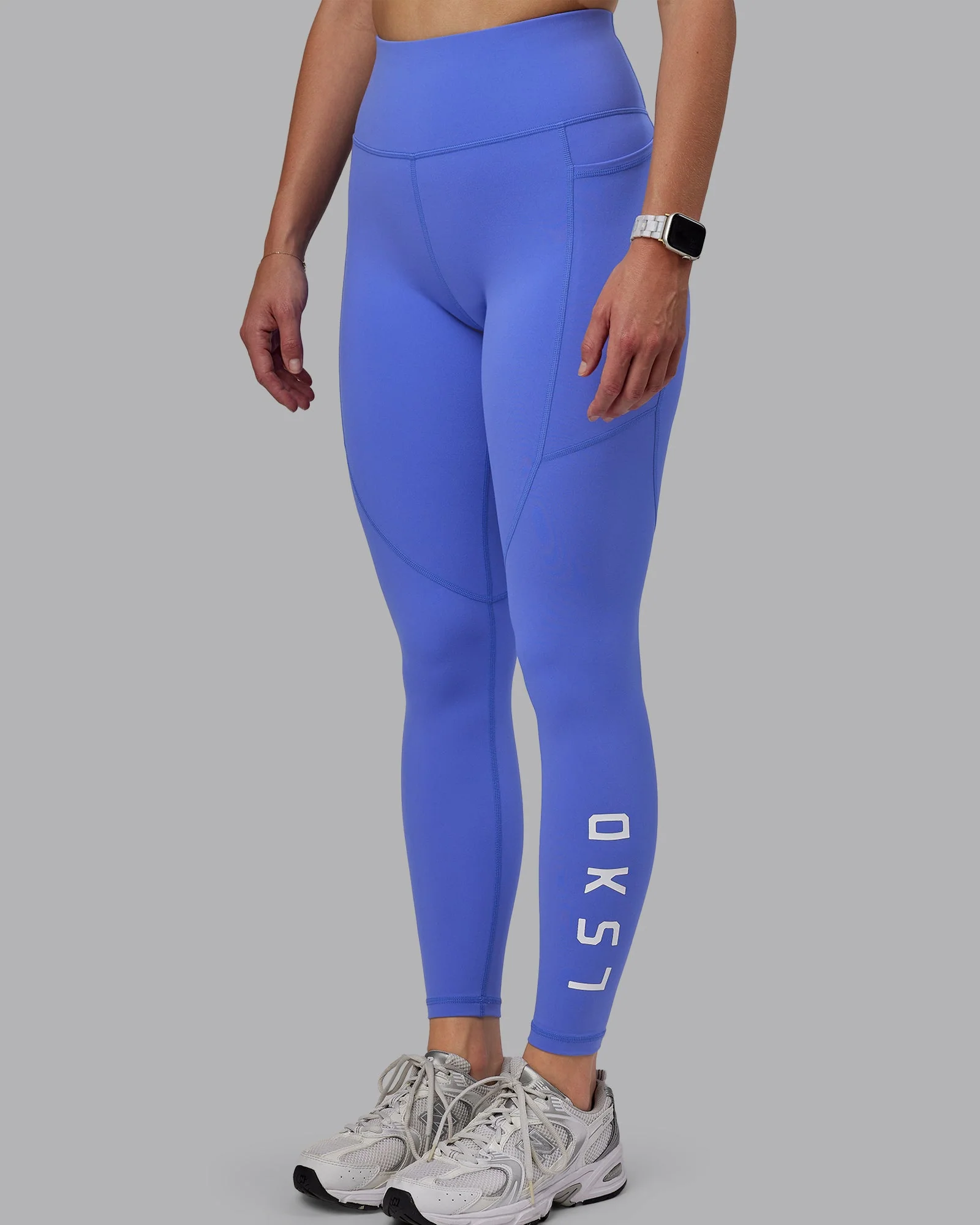 Rep Ultra High-Rise Full Length Legging Pockets - Baja Blue-White - Image 5