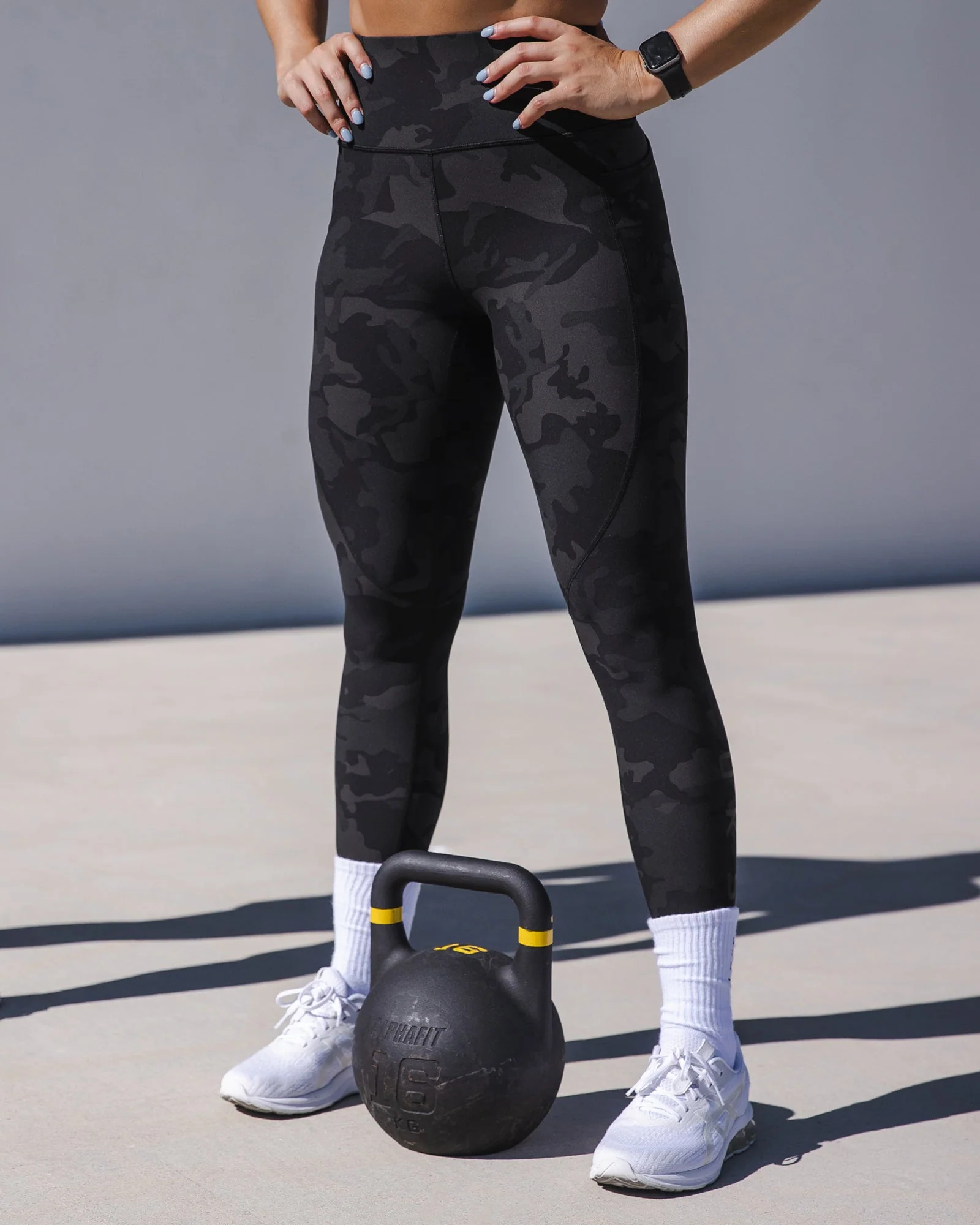Rep Ultra High-Rise Full Length Legging Pockets - Black-Camo - Image 2