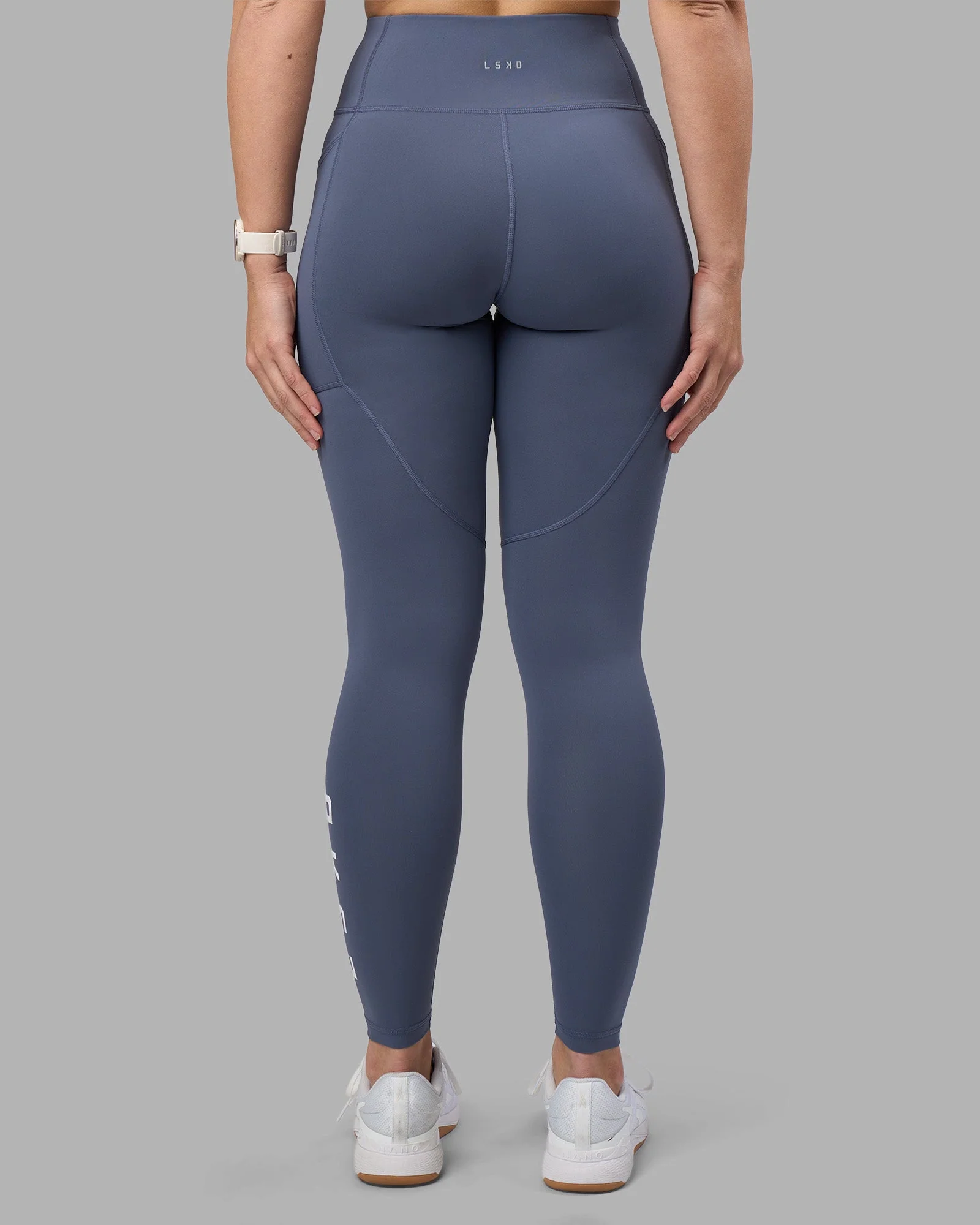Rep Ultra High-Rise Full Length Legging Pockets - Night Shadow-White - Image 4