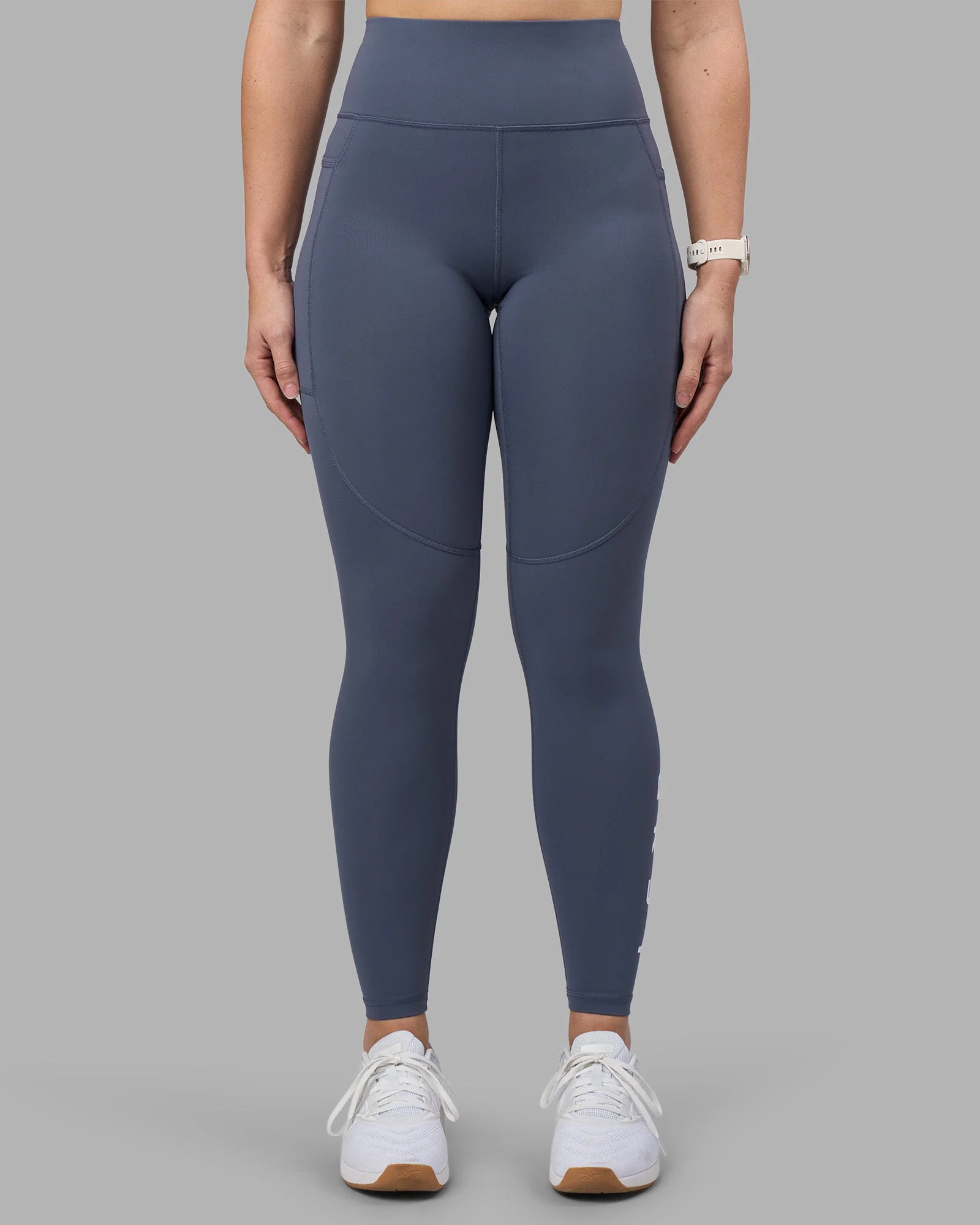 Rep Ultra High-Rise Full Length Legging Pockets - Night Shadow-White - Image 9