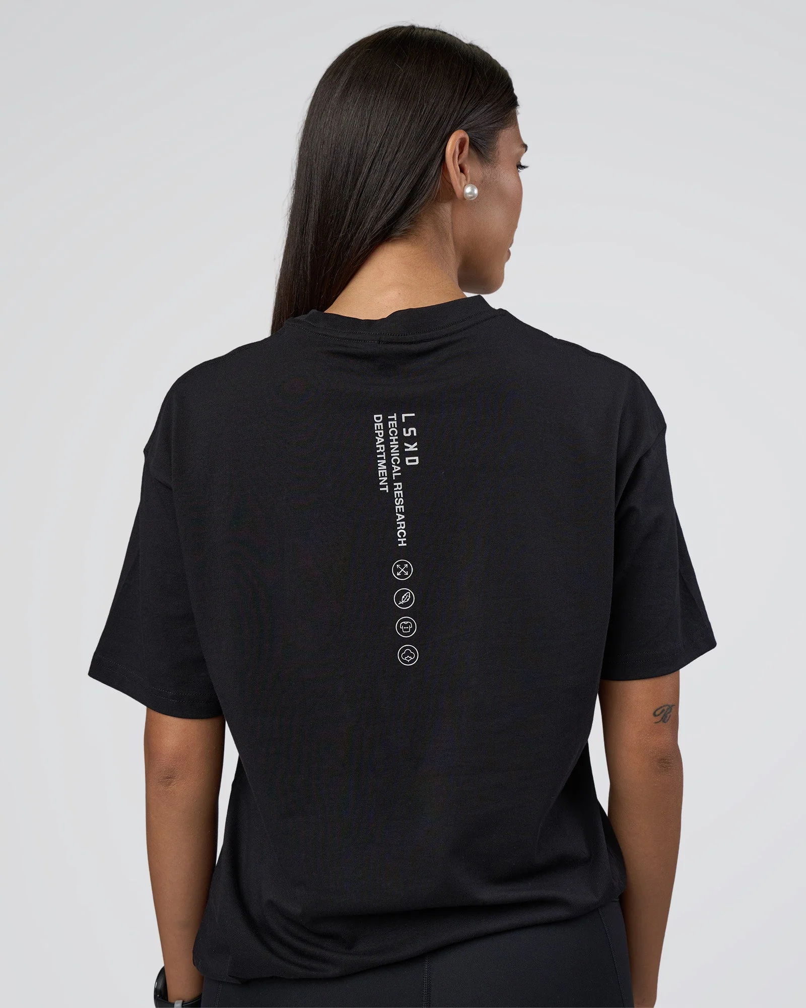 Research Department FLXCotton Oversized Tee - Black - Image 4