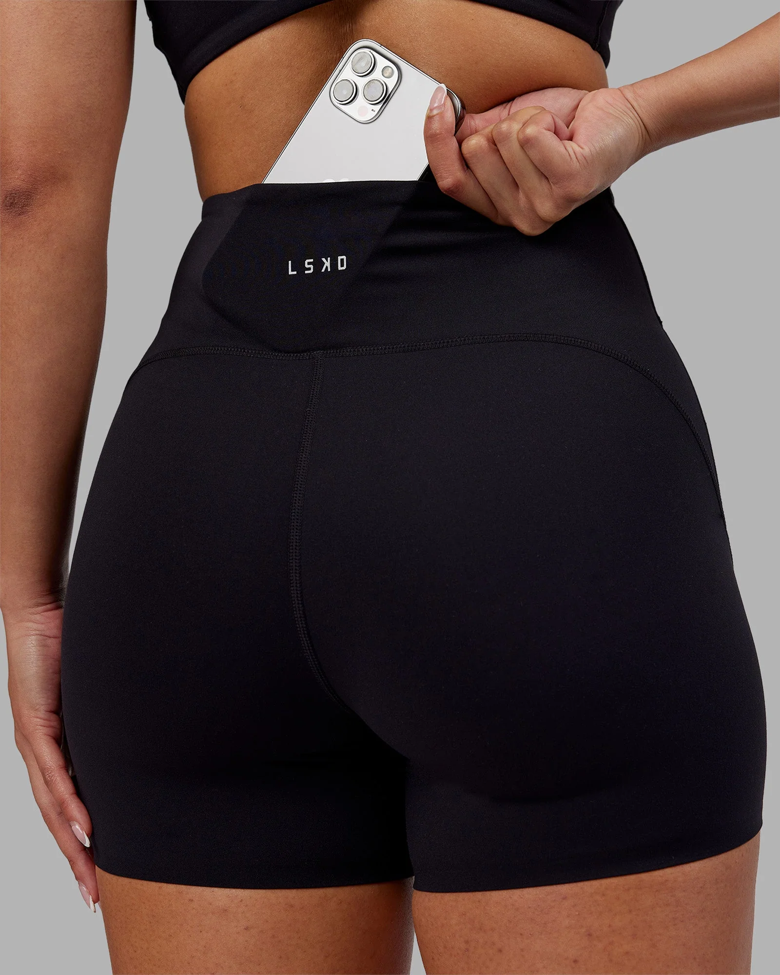 Rhythm Elixir Ultra High-Rise 4" Short - Black - Image 4