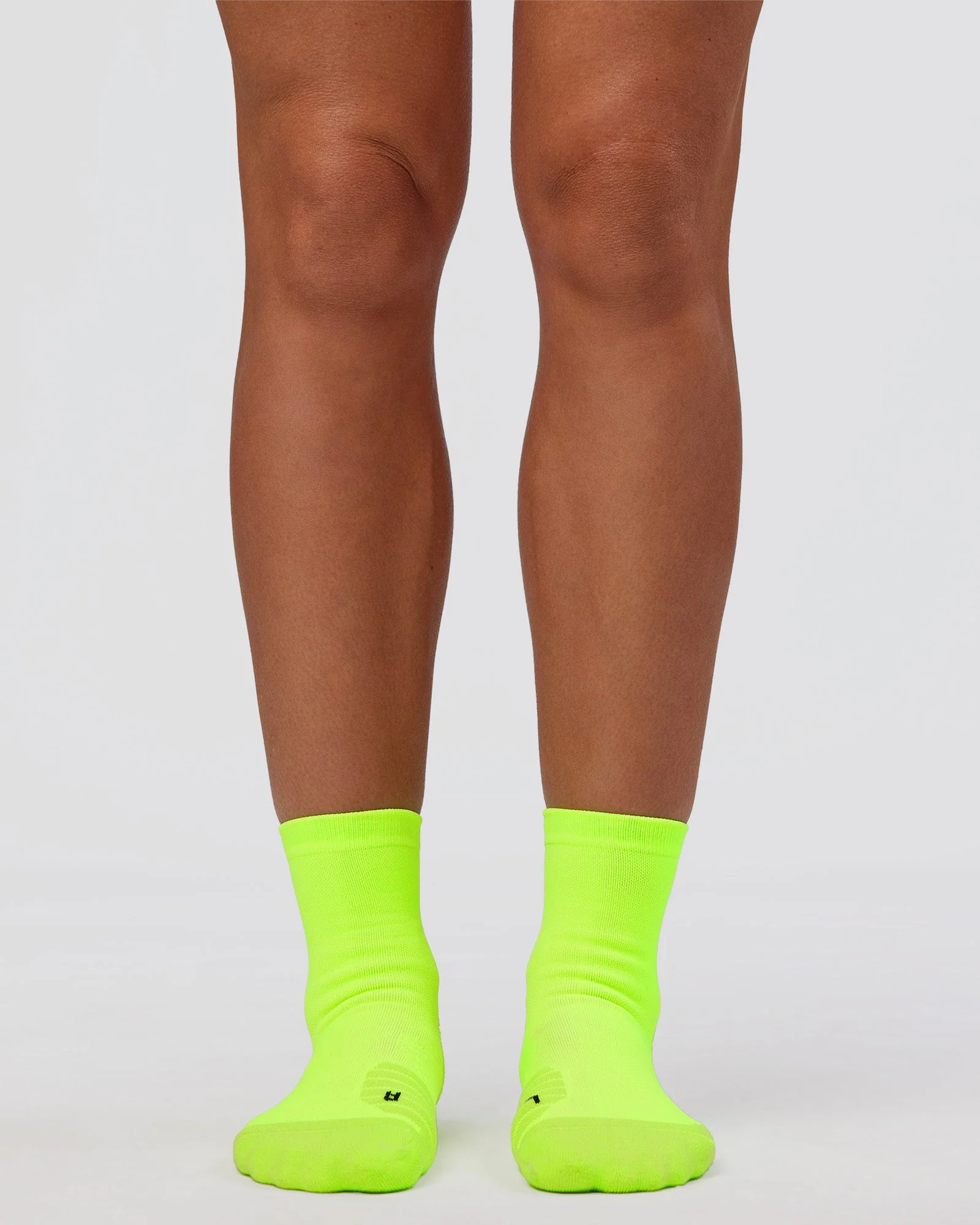 Run Club Performance Quarter Socks - Lime Glo - Image 4