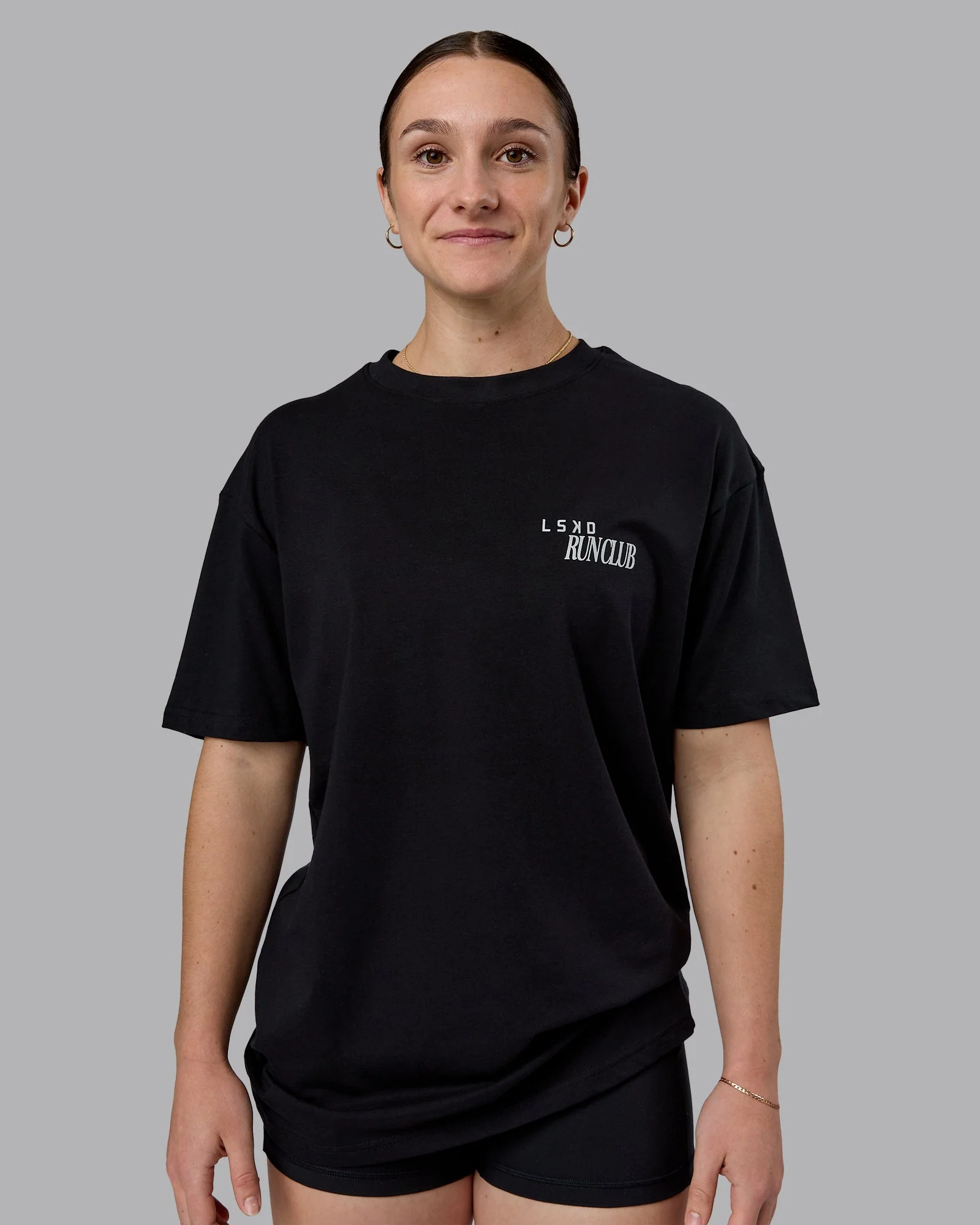 We Love This Sh*t FLXCotton Oversized Tee - Black-Reflective - Image 4