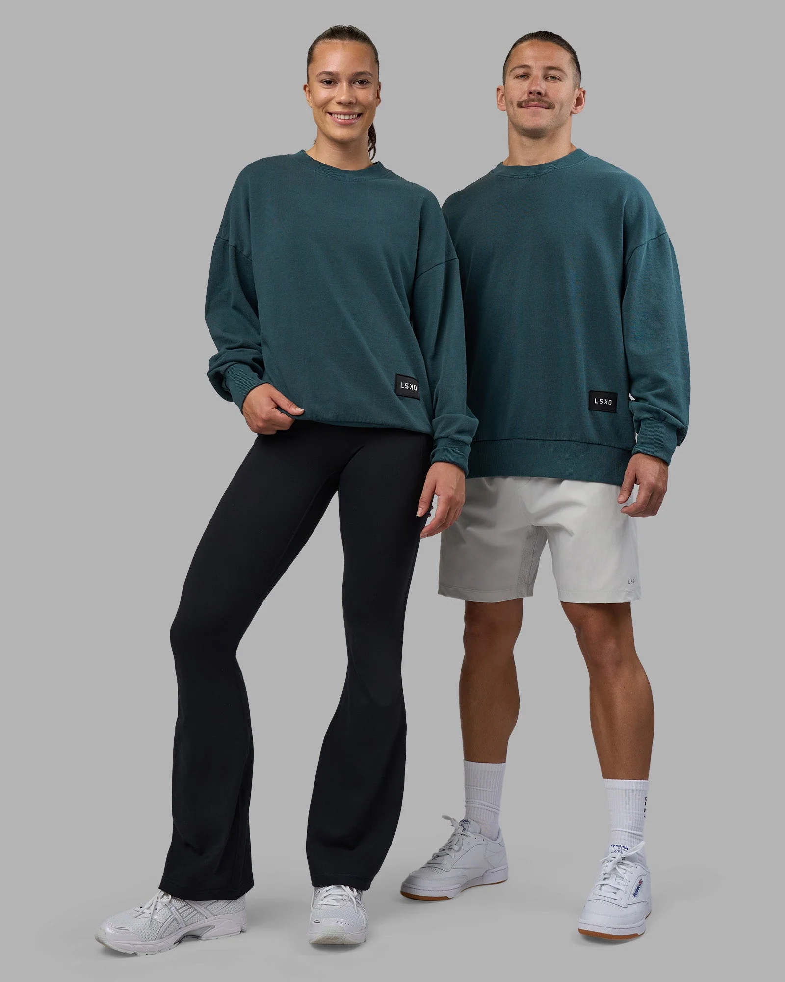 Segmented Oversized Sweater - Abyssal