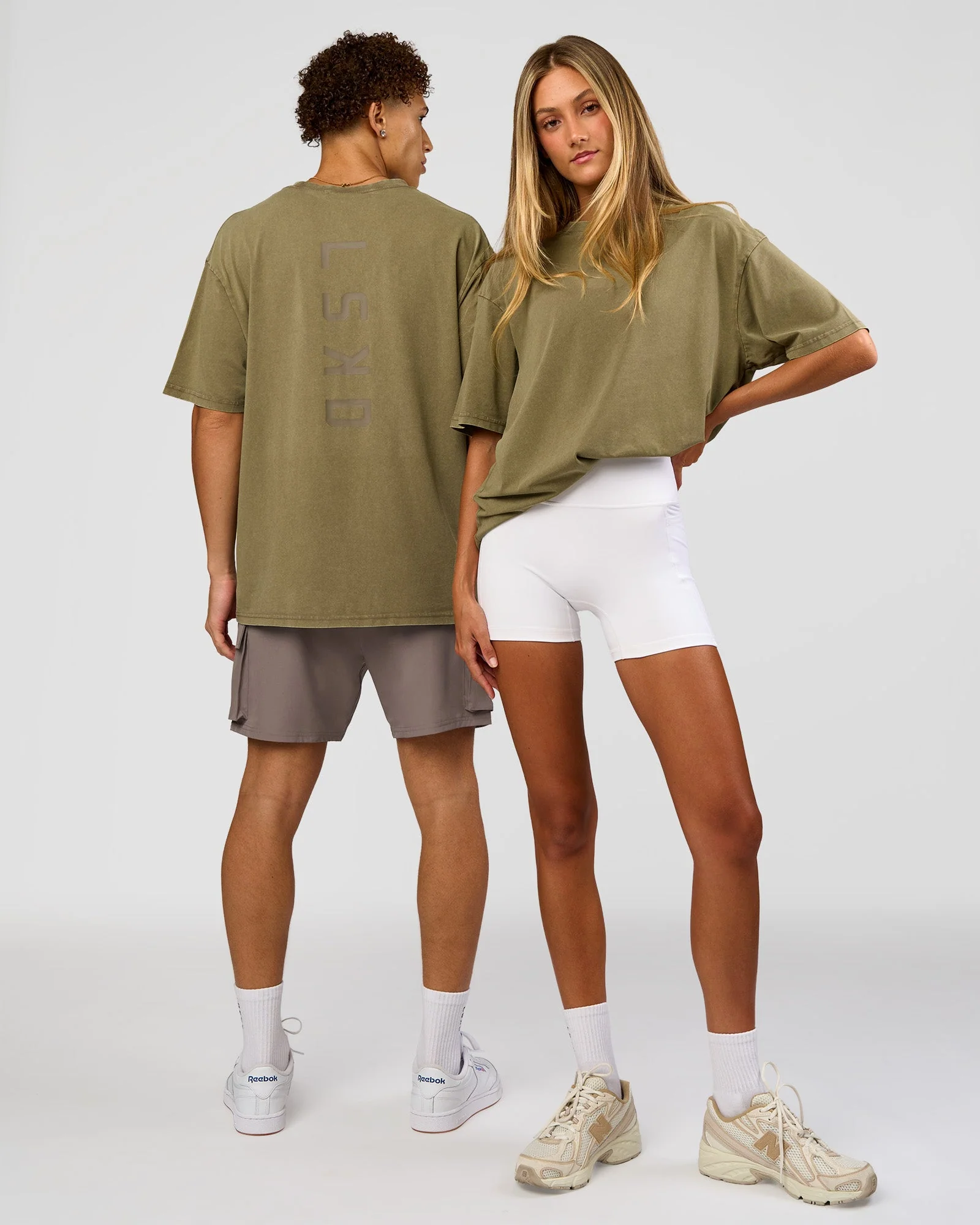 Shadow Mode FLXCotton Oversized Tee - Walnut Grey Washed