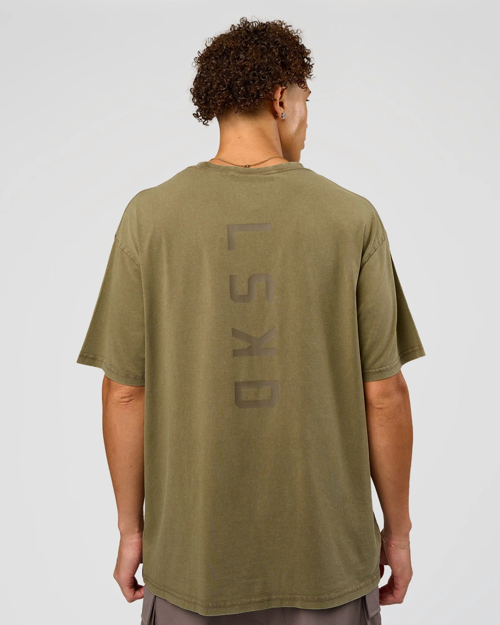 Shadow Mode FLXCotton Oversized Tee - Walnut Grey Washed - Image 10