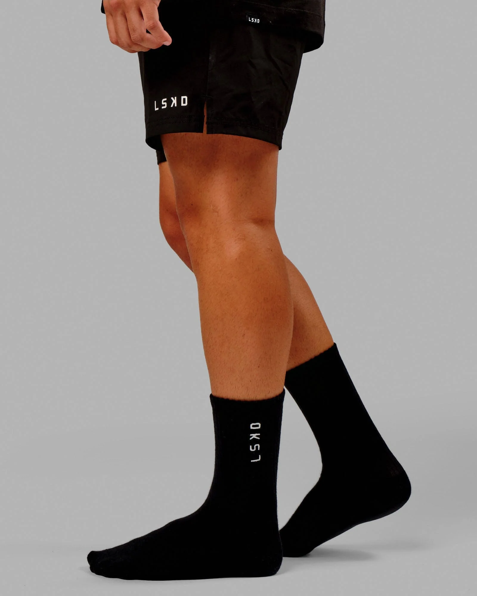 Signal Crew Socks 3 Pack 2.0 - Black-White - Image 2