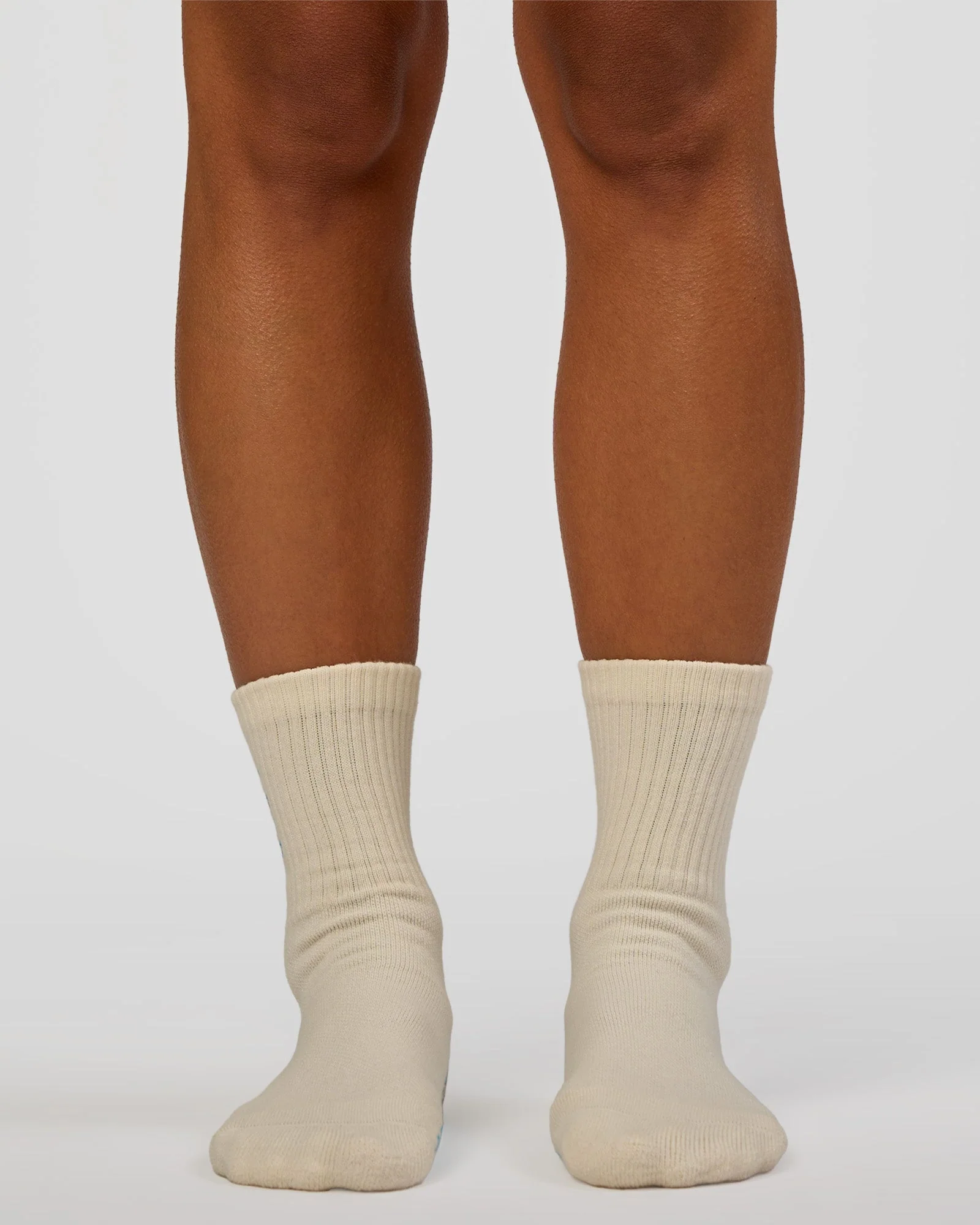 Signal Pilates Crew Grip Socks 2.0 - Off White-Baltic Sea - Image 4