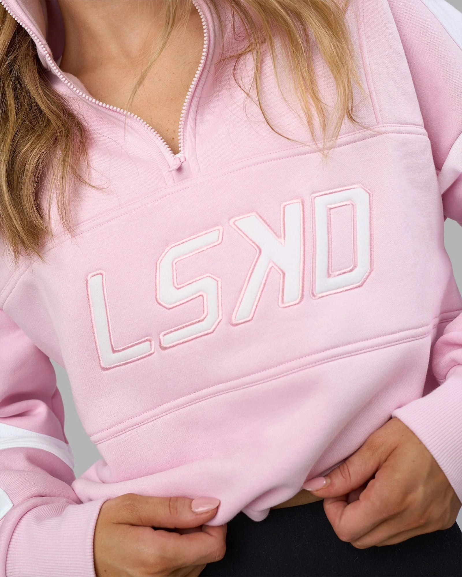 Slam Quarter Zip Sweater - Marshmallow-White - Image 2