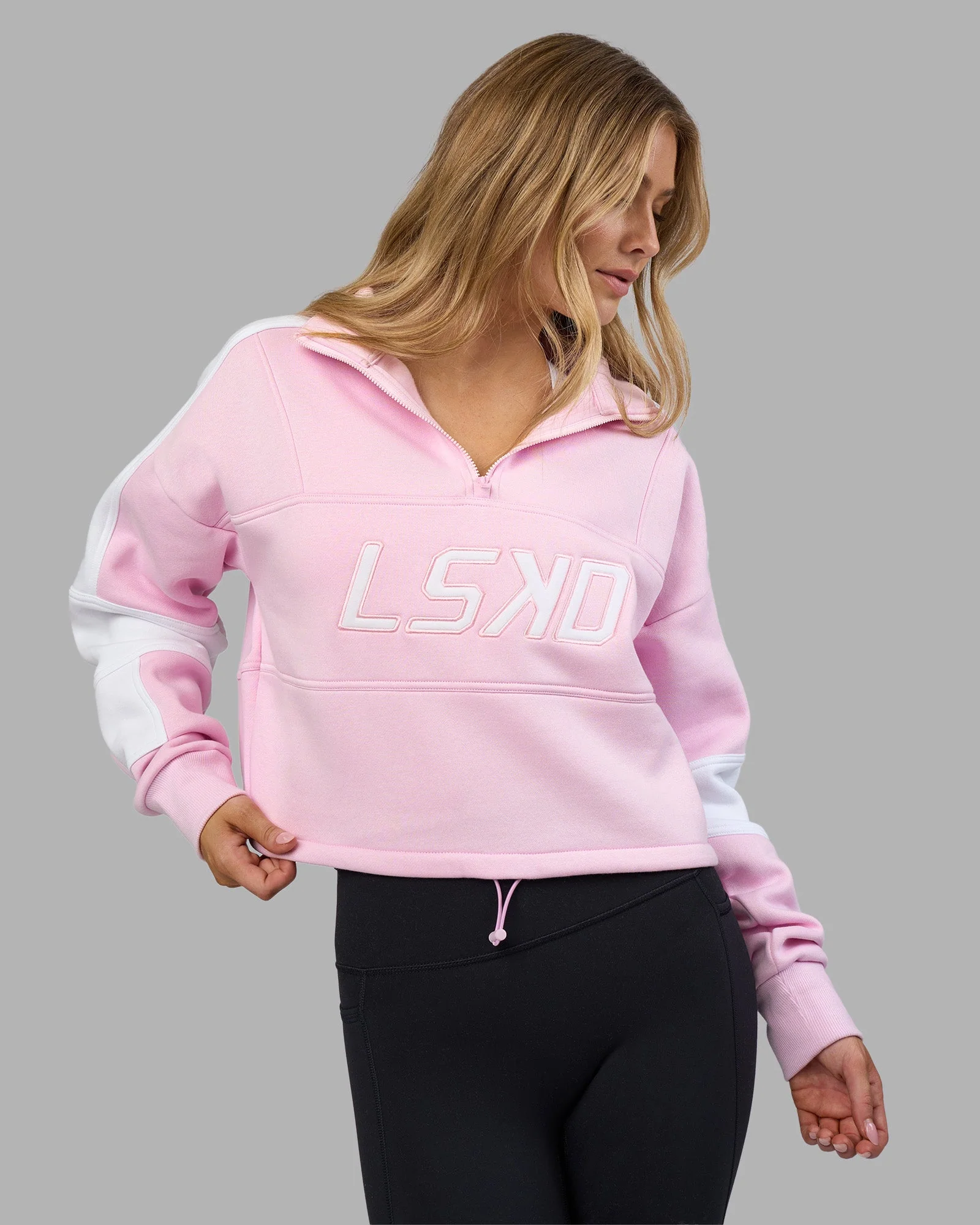 Slam Quarter Zip Sweater - Marshmallow-White - Image 5