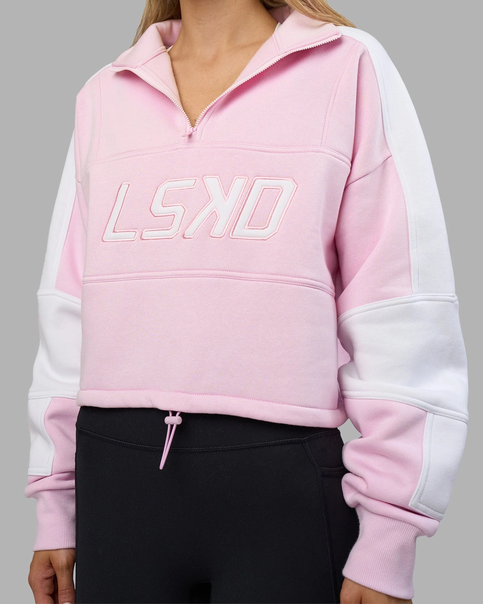 Slam Quarter Zip Sweater - Marshmallow-White - Image 7