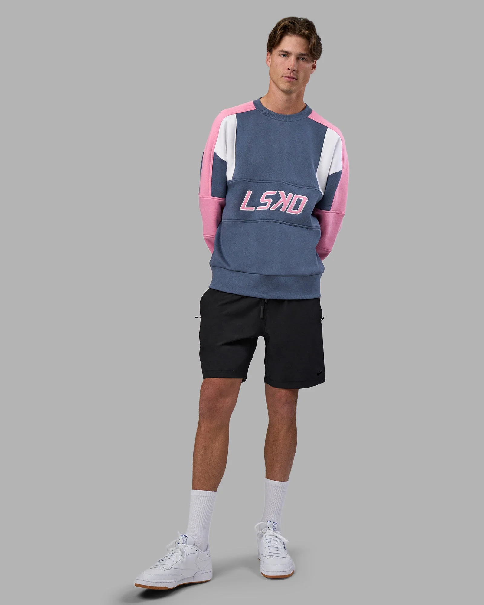 Slam Sweater Oversize - Night Shadow-Rosebloom - Image 5