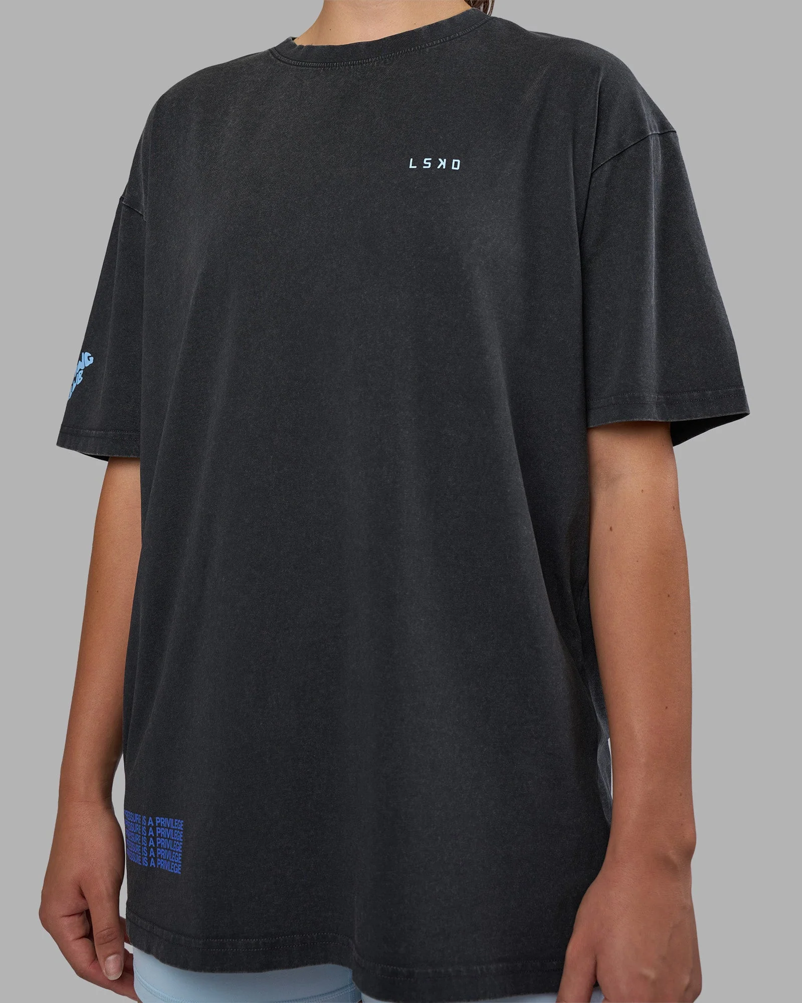 Cali FLXCotton Oversized Tee - Black Washed - Image 12