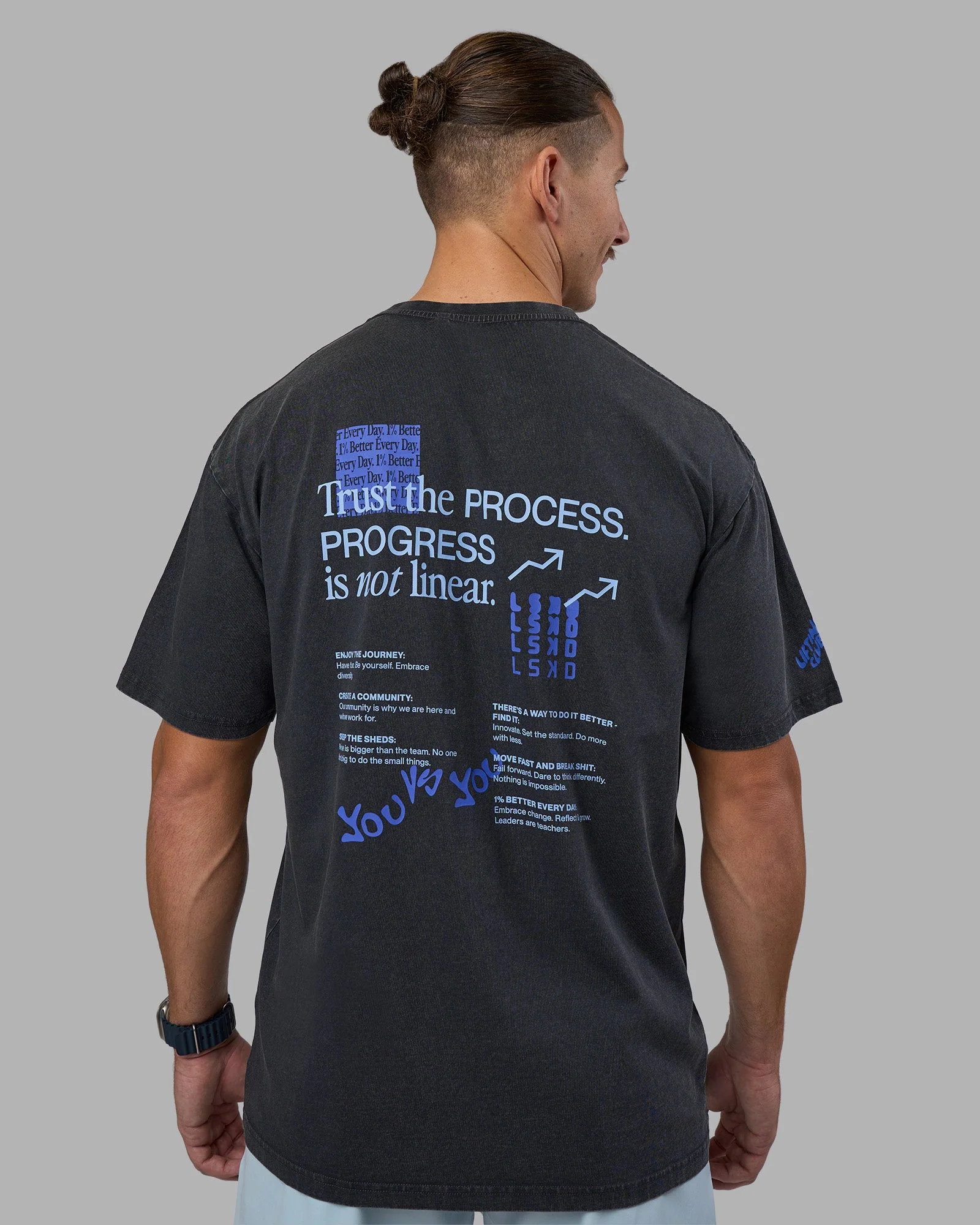 Cali FLXCotton Oversized Tee - Black Washed - Image 2