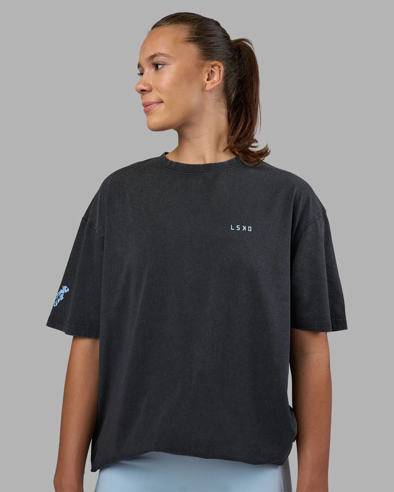 Cali FLXCotton Oversized Tee - Black Washed - Image 8