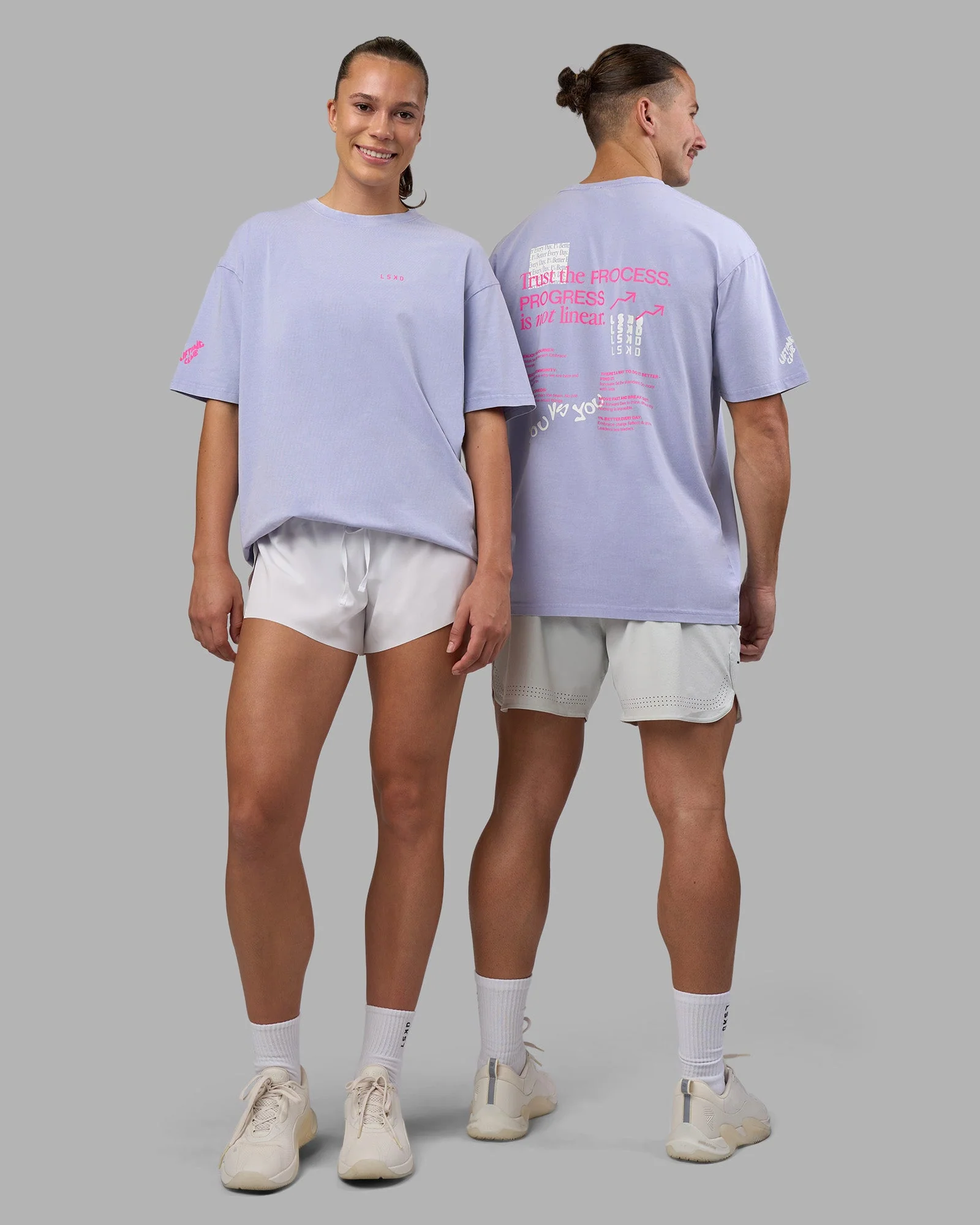 Cali FLXCotton Oversized Tee - Sweet Lavender Washed