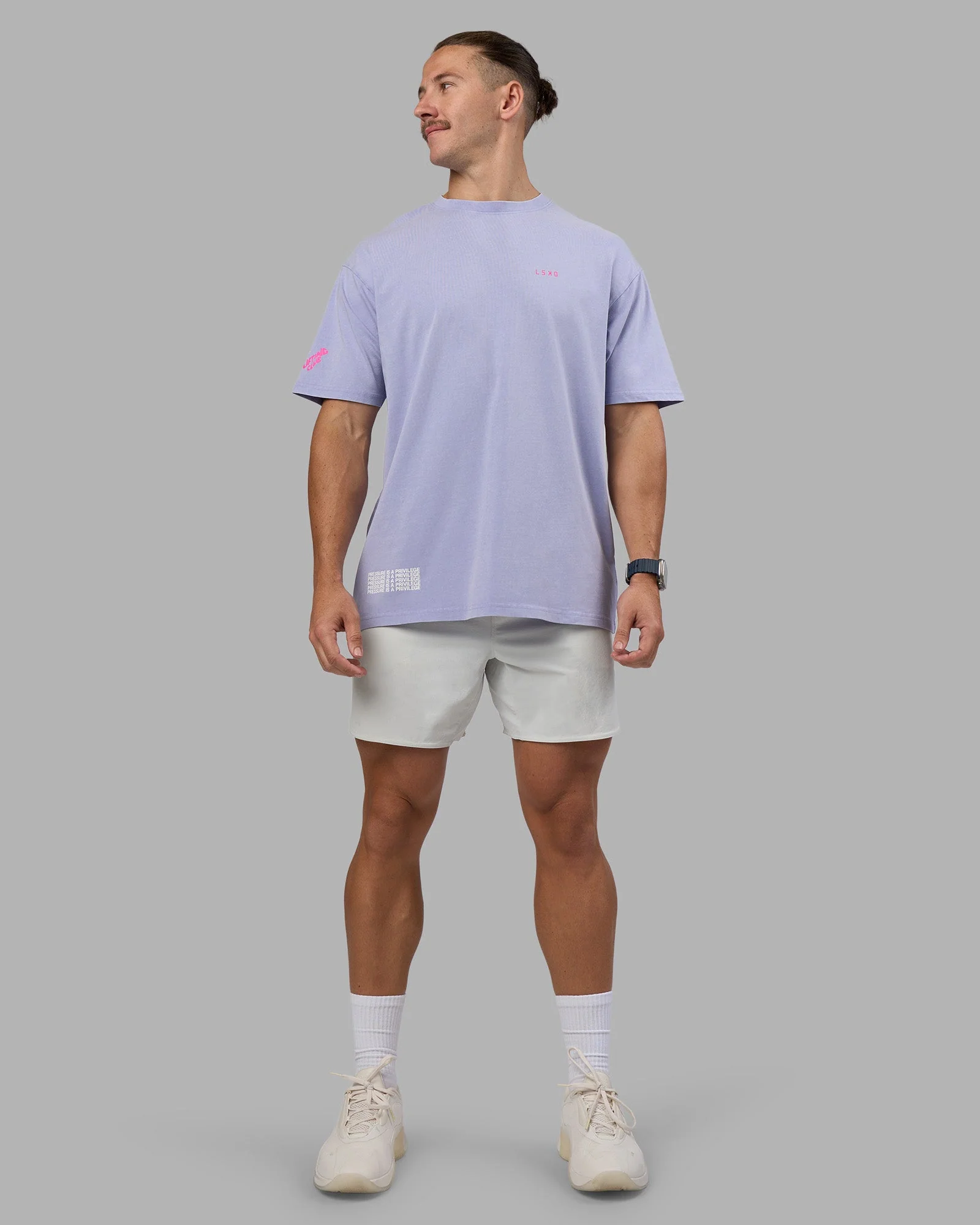 Cali FLXCotton Oversized Tee - Sweet Lavender Washed - Image 11