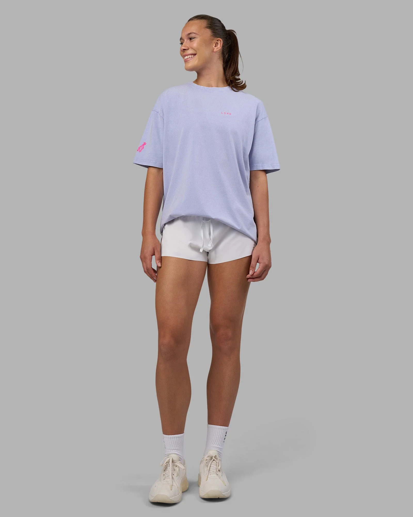 Cali FLXCotton Oversized Tee - Sweet Lavender Washed - Image 12