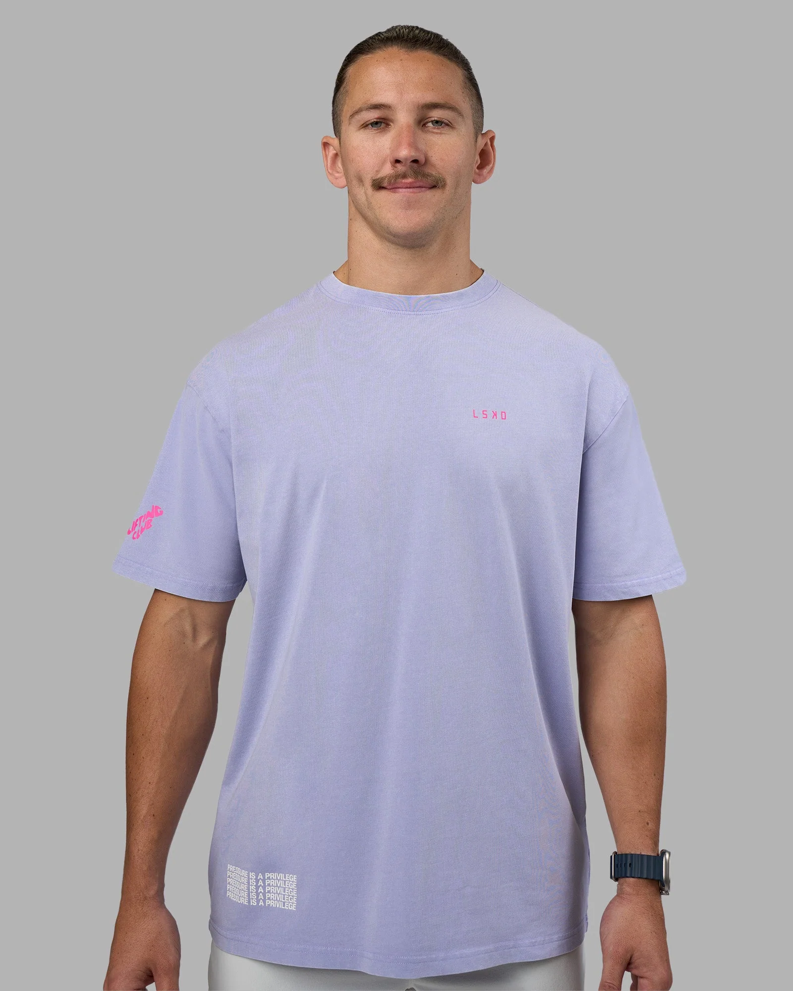 Cali FLXCotton Oversized Tee - Sweet Lavender Washed - Image 2