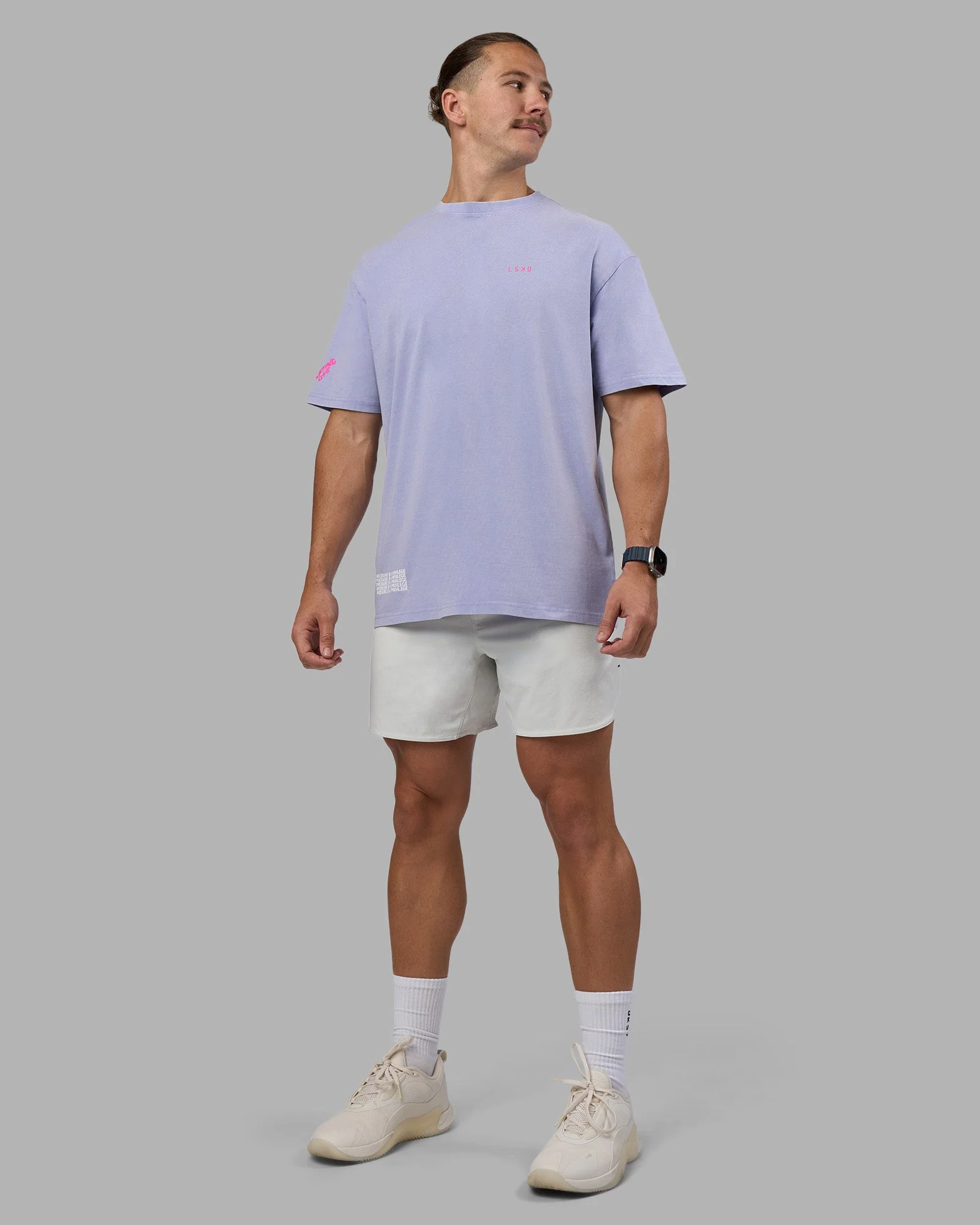 Cali FLXCotton Oversized Tee - Sweet Lavender Washed - Image 6