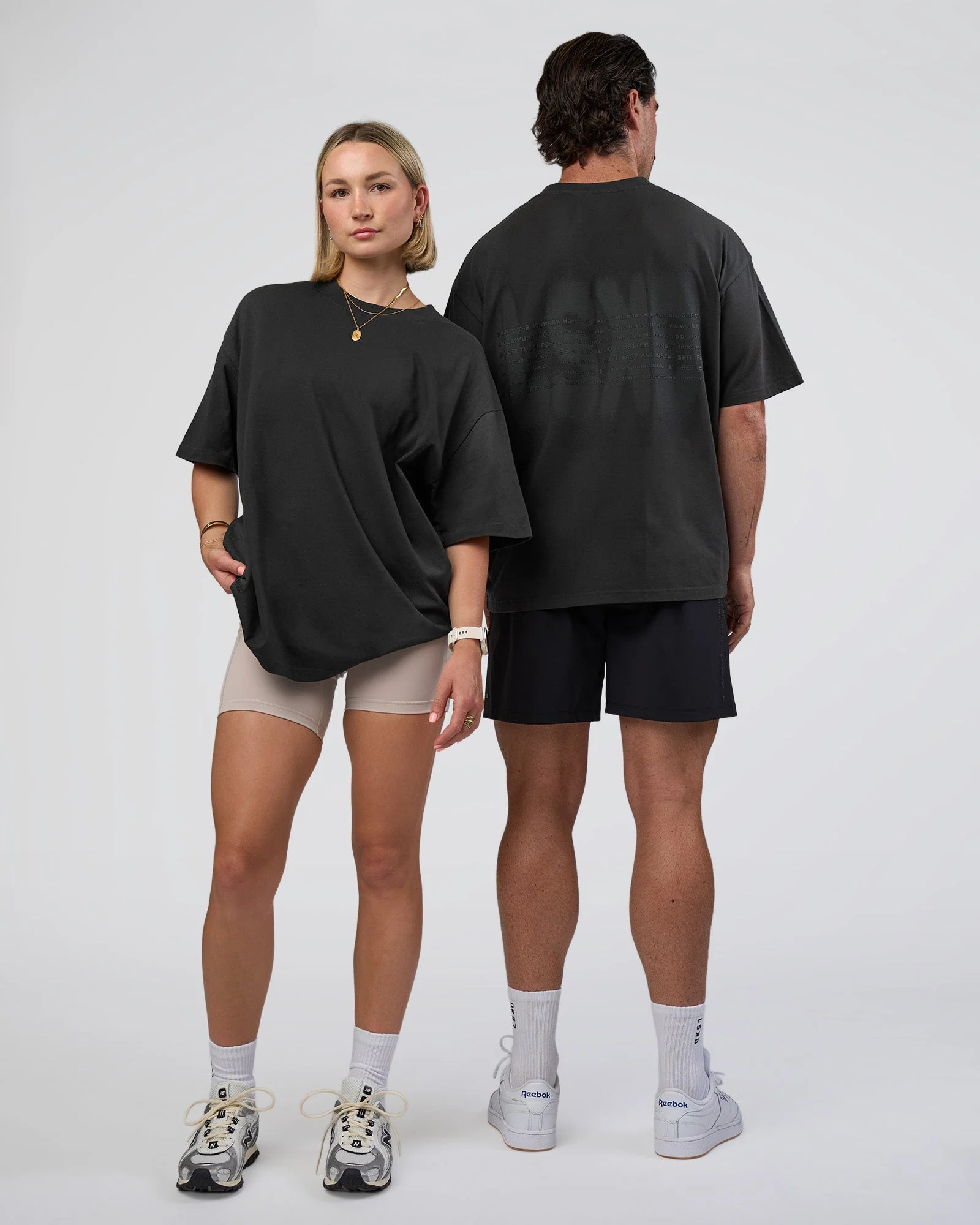Spray Heavyweight Unisex Oversized Tee - Charcoal Washed